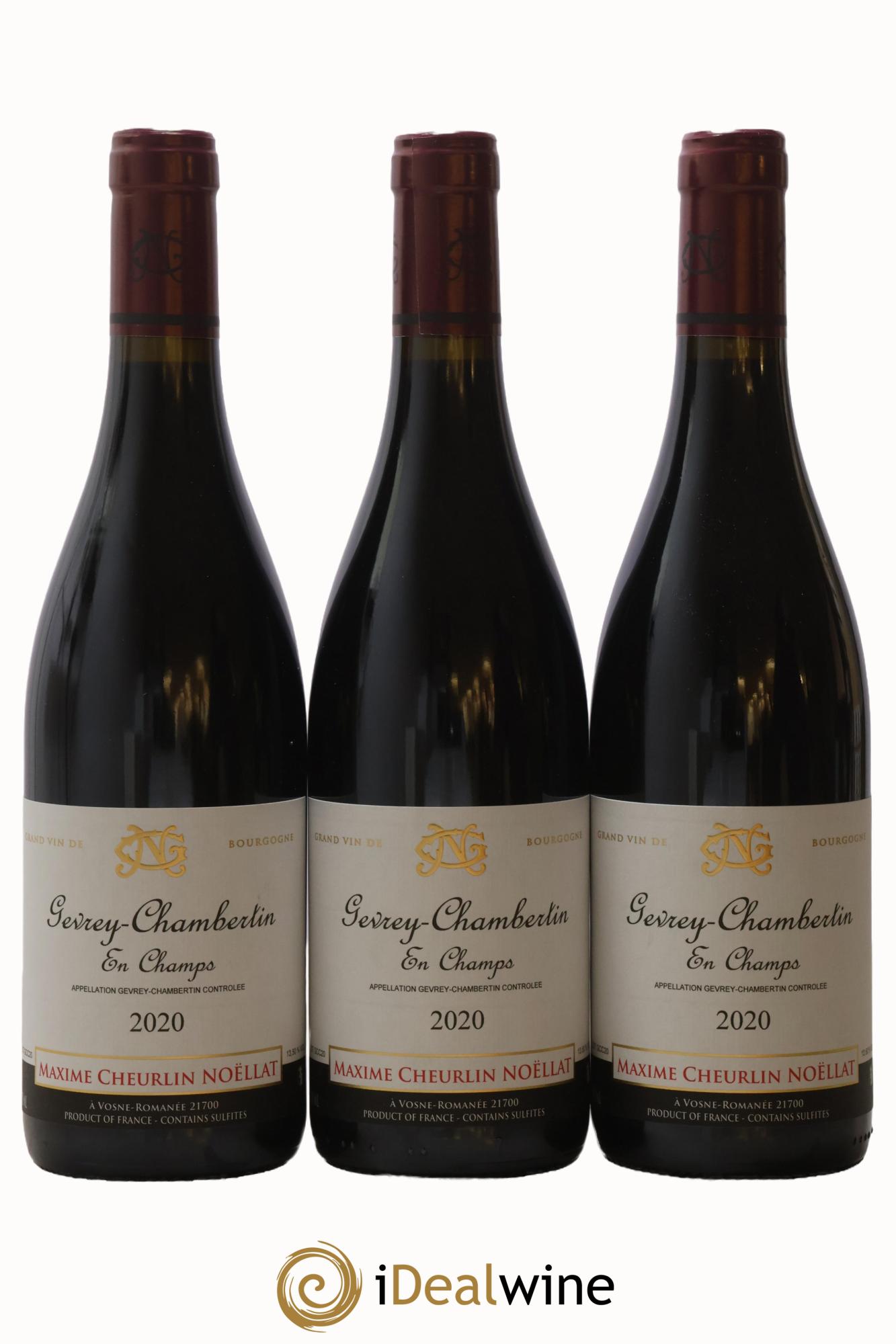 Gevrey-Chambertin En Champs Maxime Cheurlin Noëllat 2020 - Lot de 3 bouteilles - 0