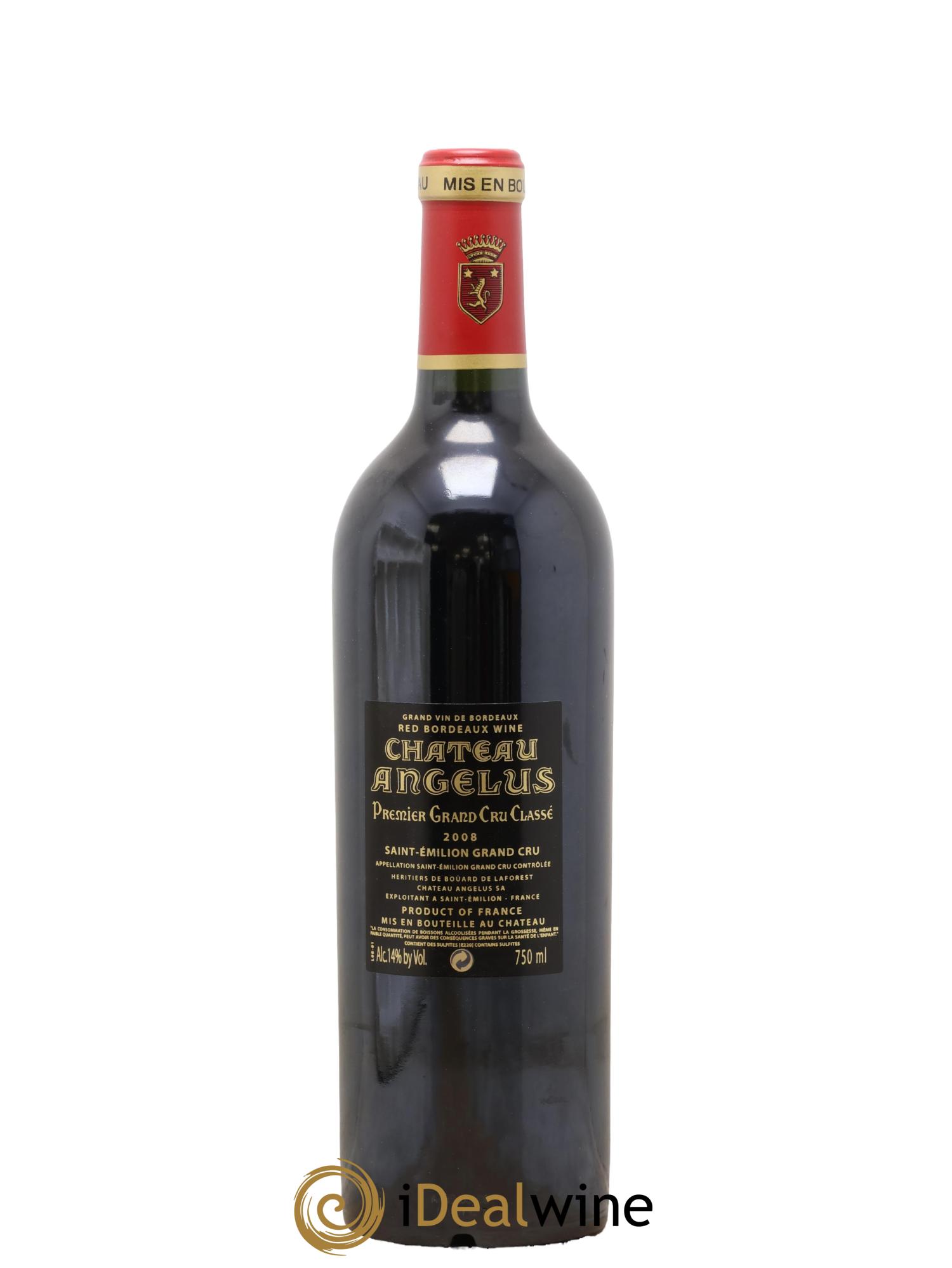 Château Angélus 1er Grand Cru Classé A 2008 - Posten von 1 Flasche - 1