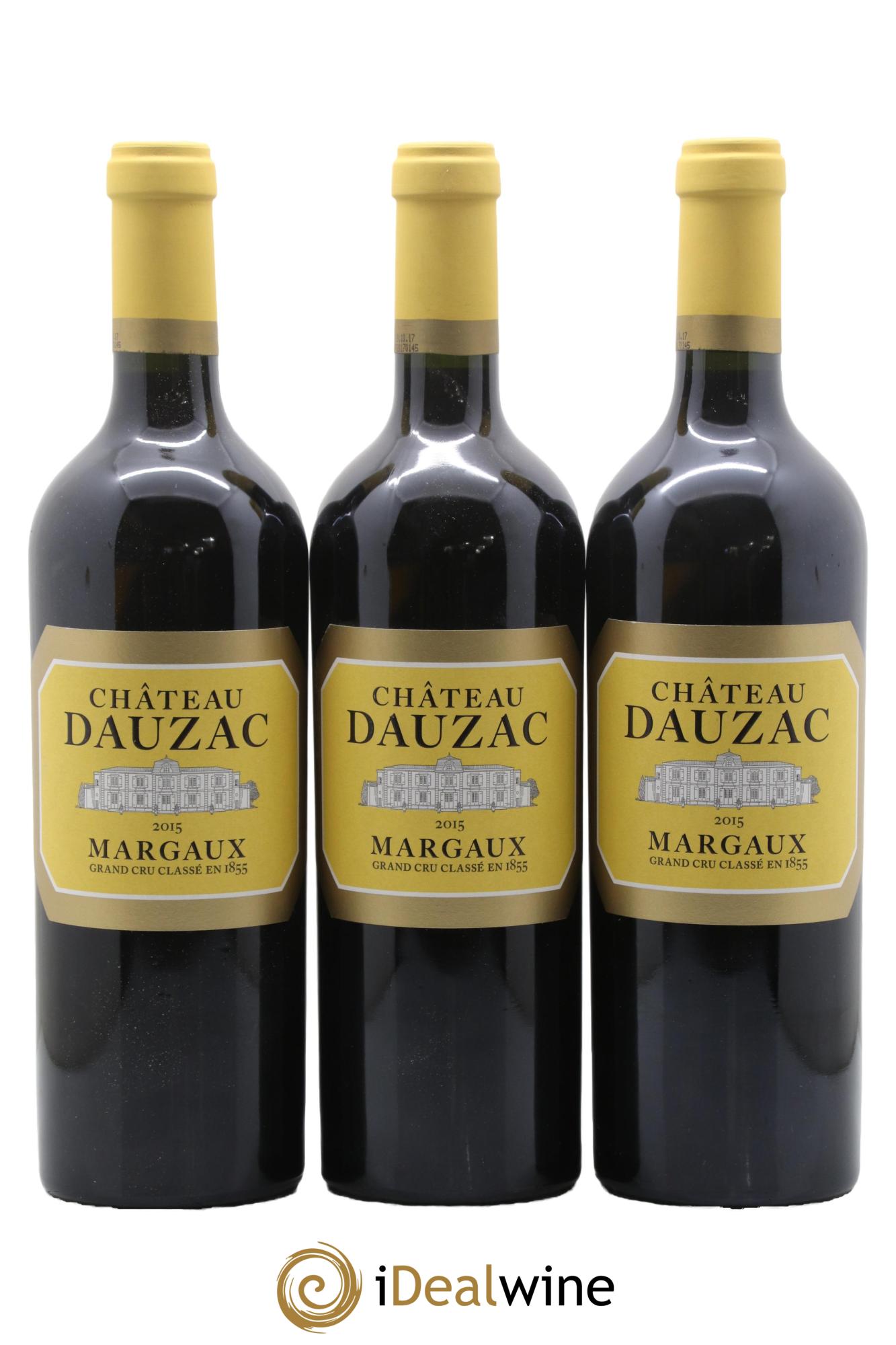 Château Dauzac 5ème Grand Cru Classé 2015 - Lot of 3 bottles - 0