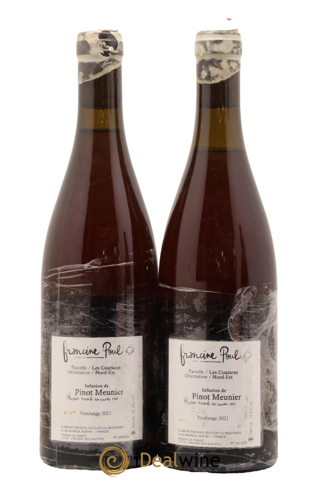 Coteaux Champenois Francine Poul Infusion Antoine Bouvet 2021 - Lot de 2 bouteilles - 1