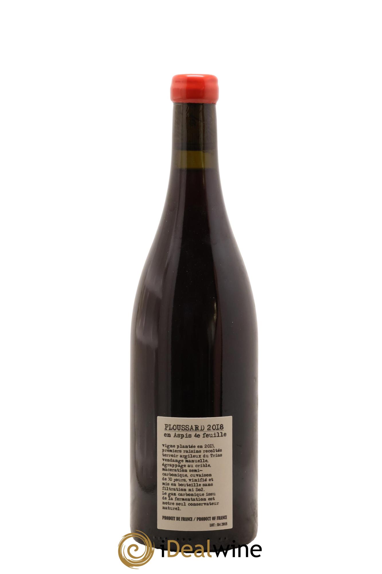 Arbois Ploussard en Aspis 4eme Feuille Adeline Houillon & Renaud Bruyère 2018 - Posten von 1 Flasche - 1