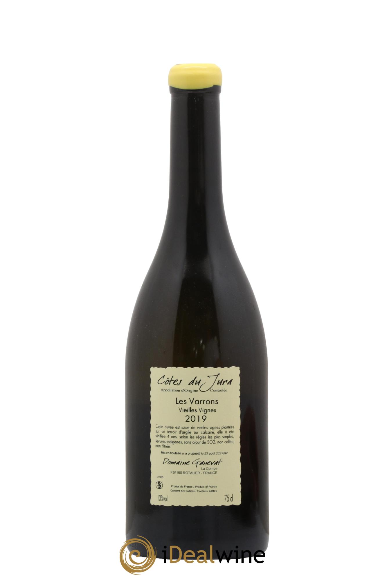 Côtes du Jura Les Varrons Vieilles Vignes Jean-François Ganevat (Domaine) 2019 - Posten von 1 Flasche - 1