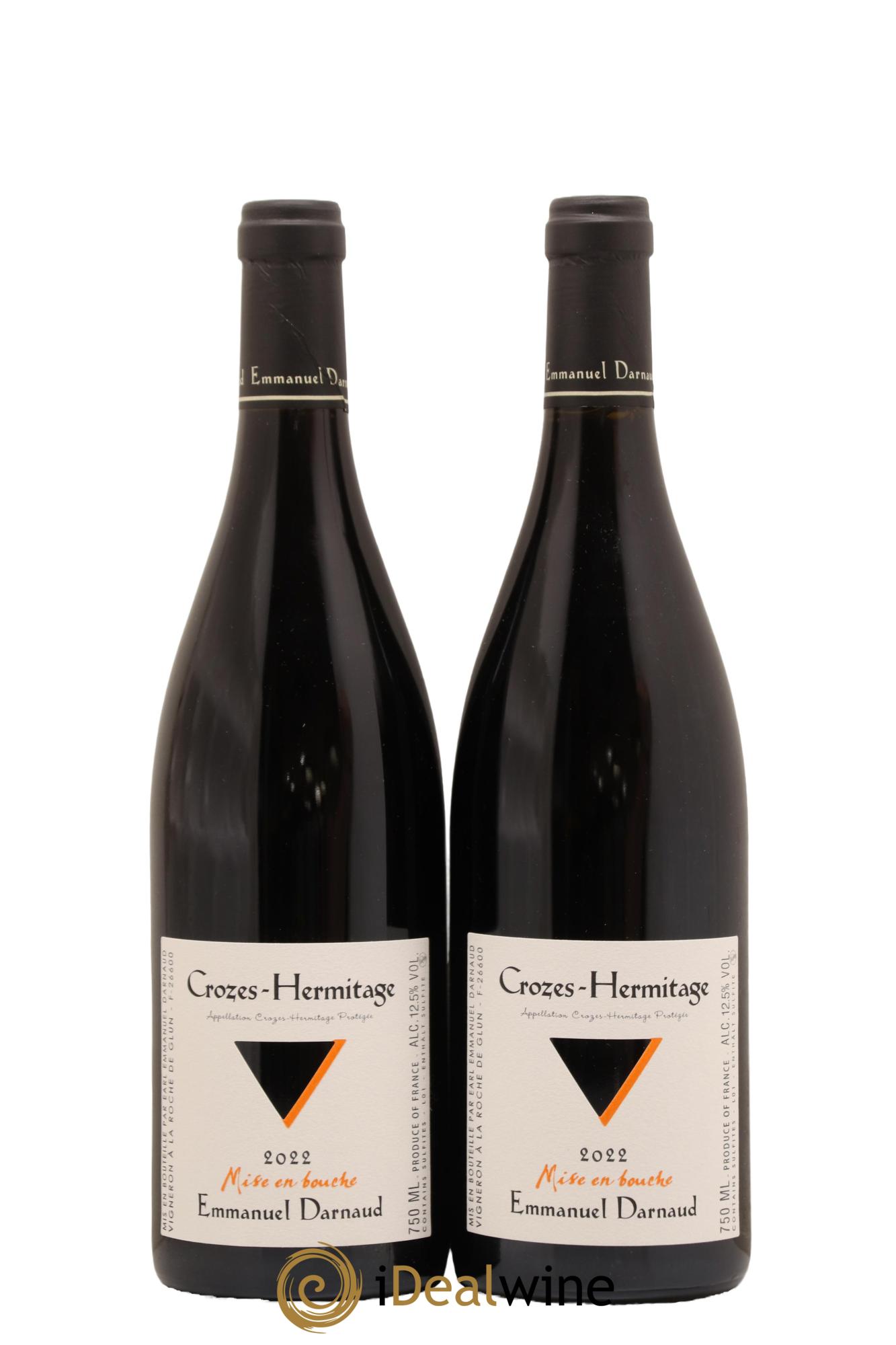 Crozes-Hermitage Mise en Bouche Domaine Emmanuel Darnaud 2022 - Lot de 2 bouteilles - 0