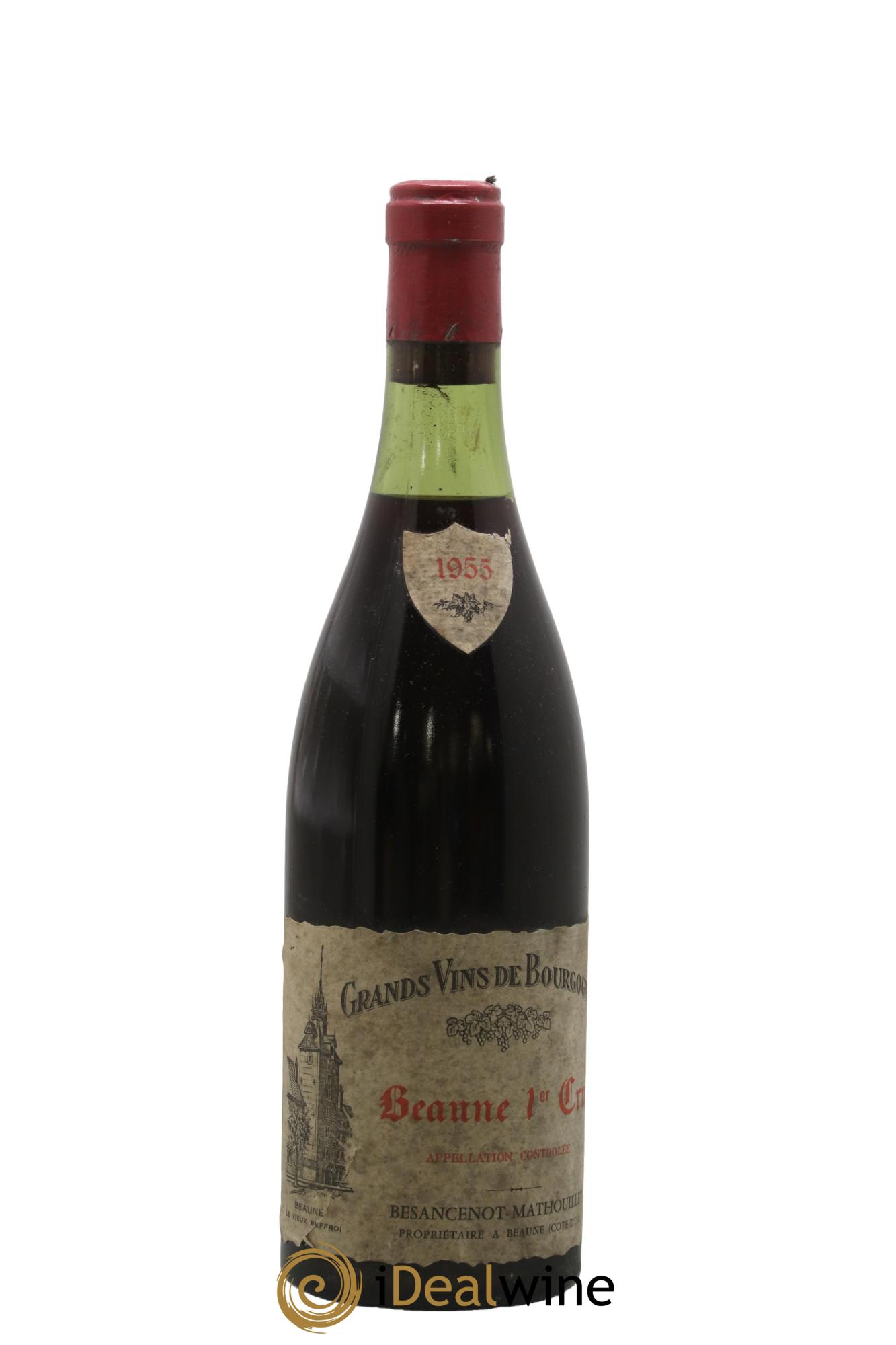 Beaune 1er Cru Domaine Besancenot Mathouiller 1955 - Lot de 1 bouteille - 0