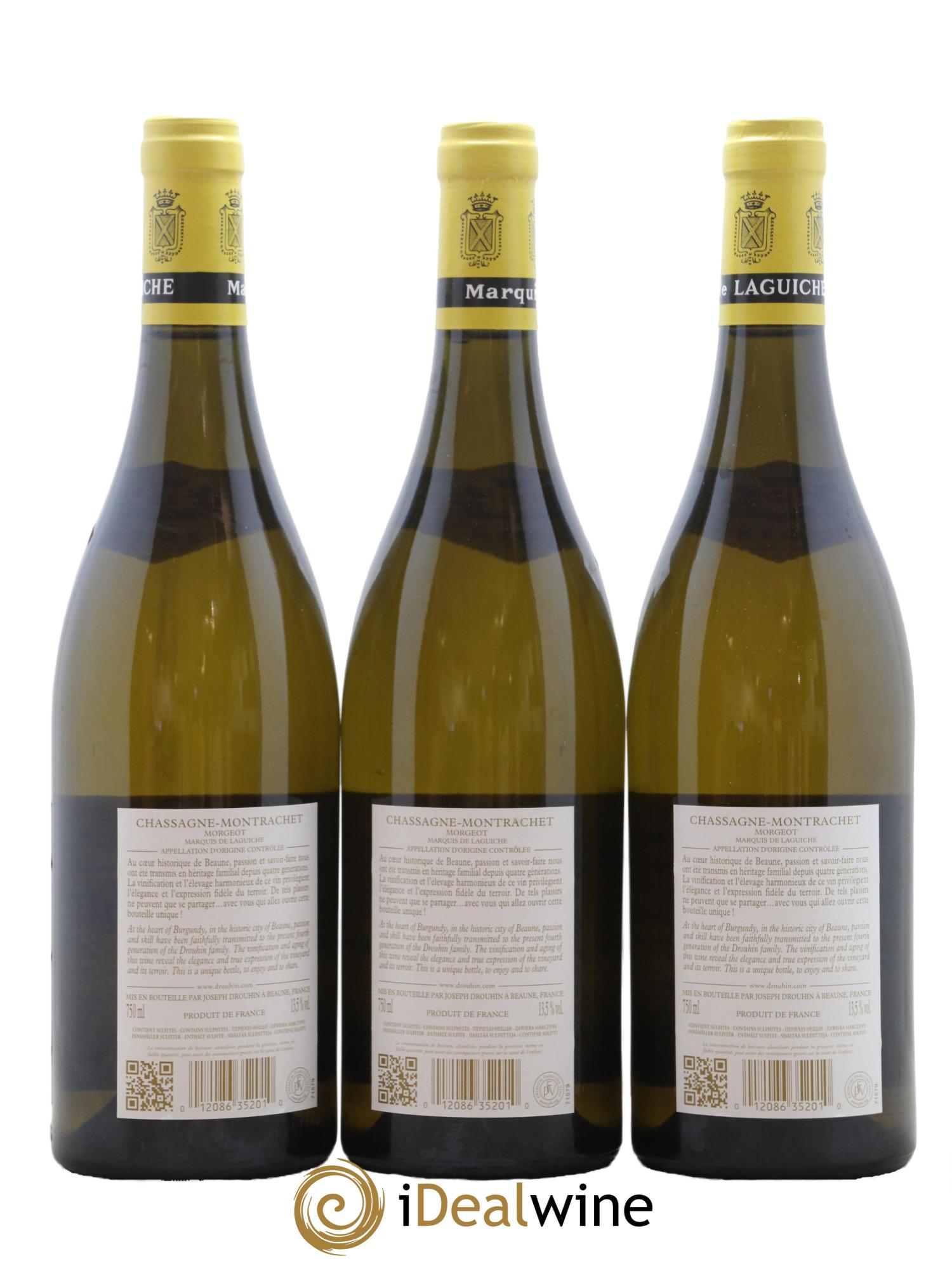 Chassagne-Montrachet 1er Cru Morgeot - Marquis de Laguiche Joseph Drouhin 2018 - Posten von 6 Flaschen - 2