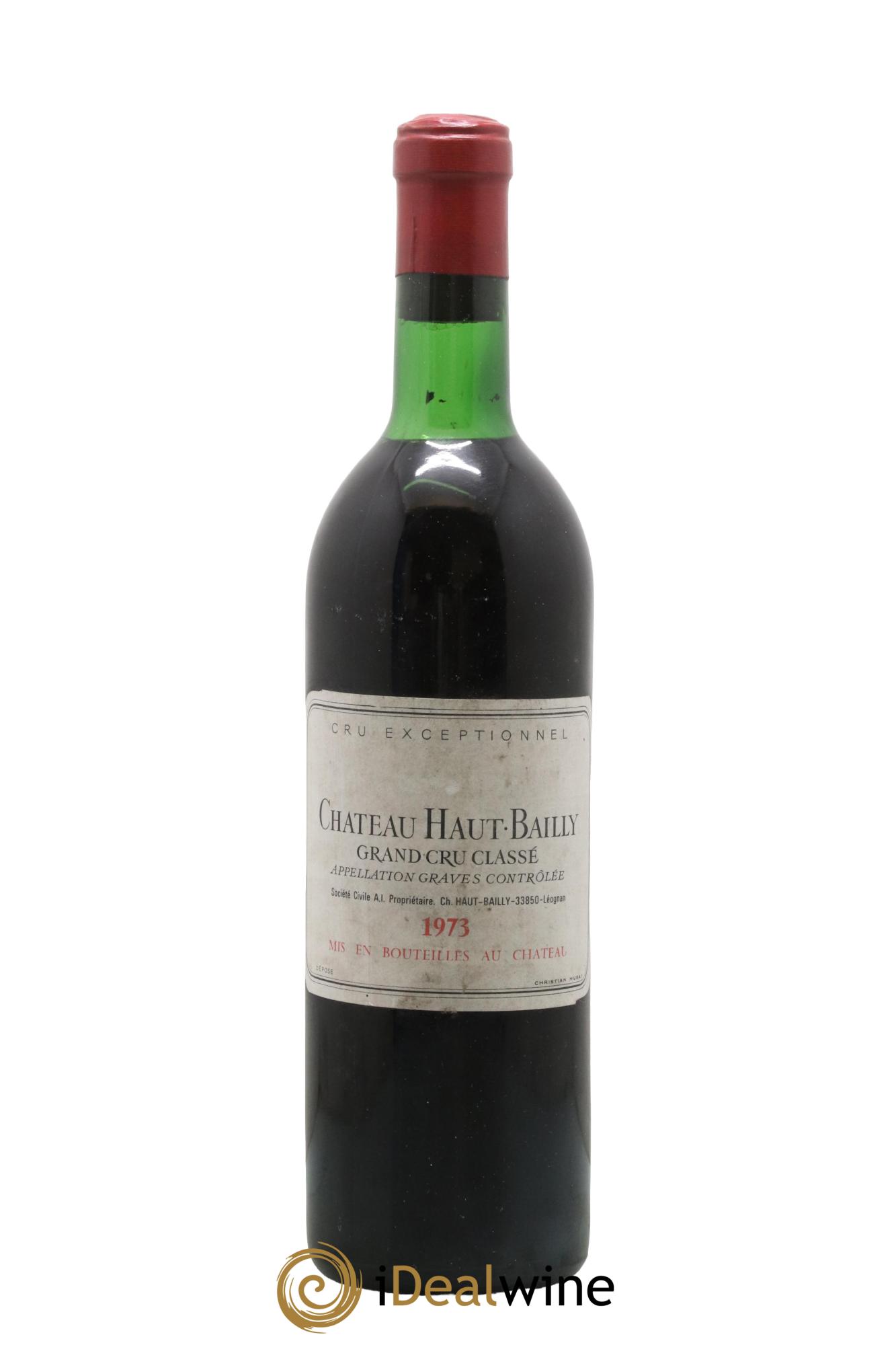 Château Haut-Bailly Cru Classé de Graves 1973 - Lot de 1 bouteille - 0