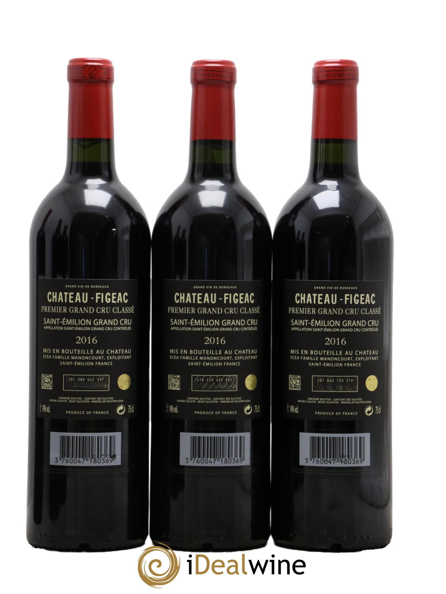 Château Figeac 1er Grand Cru Classé A 2016 - Lot de 6 bouteilles - 2
