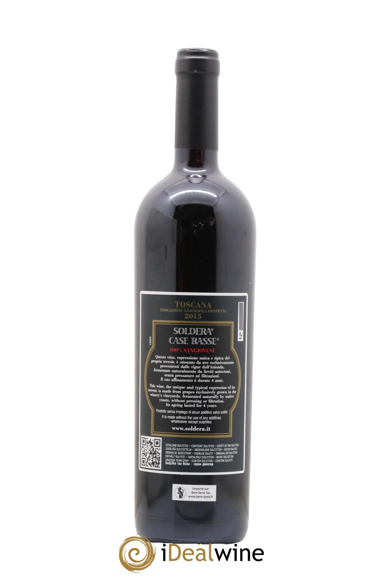Toscana IGT Soldera Case Basse - Gianfranco Soldera 2015 - Lotto di 1 bottiglia - 1