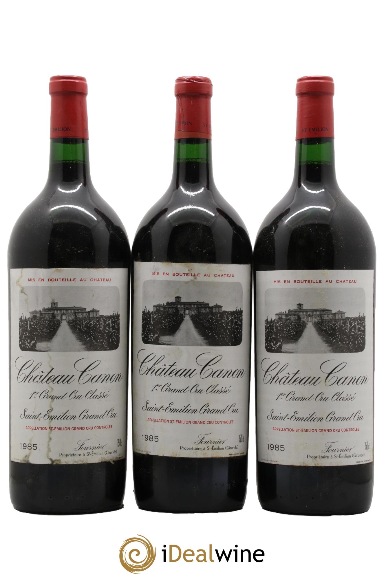 Château Canon 1er Grand Cru Classé B 1985 - Lot de 3 magnums - 0
