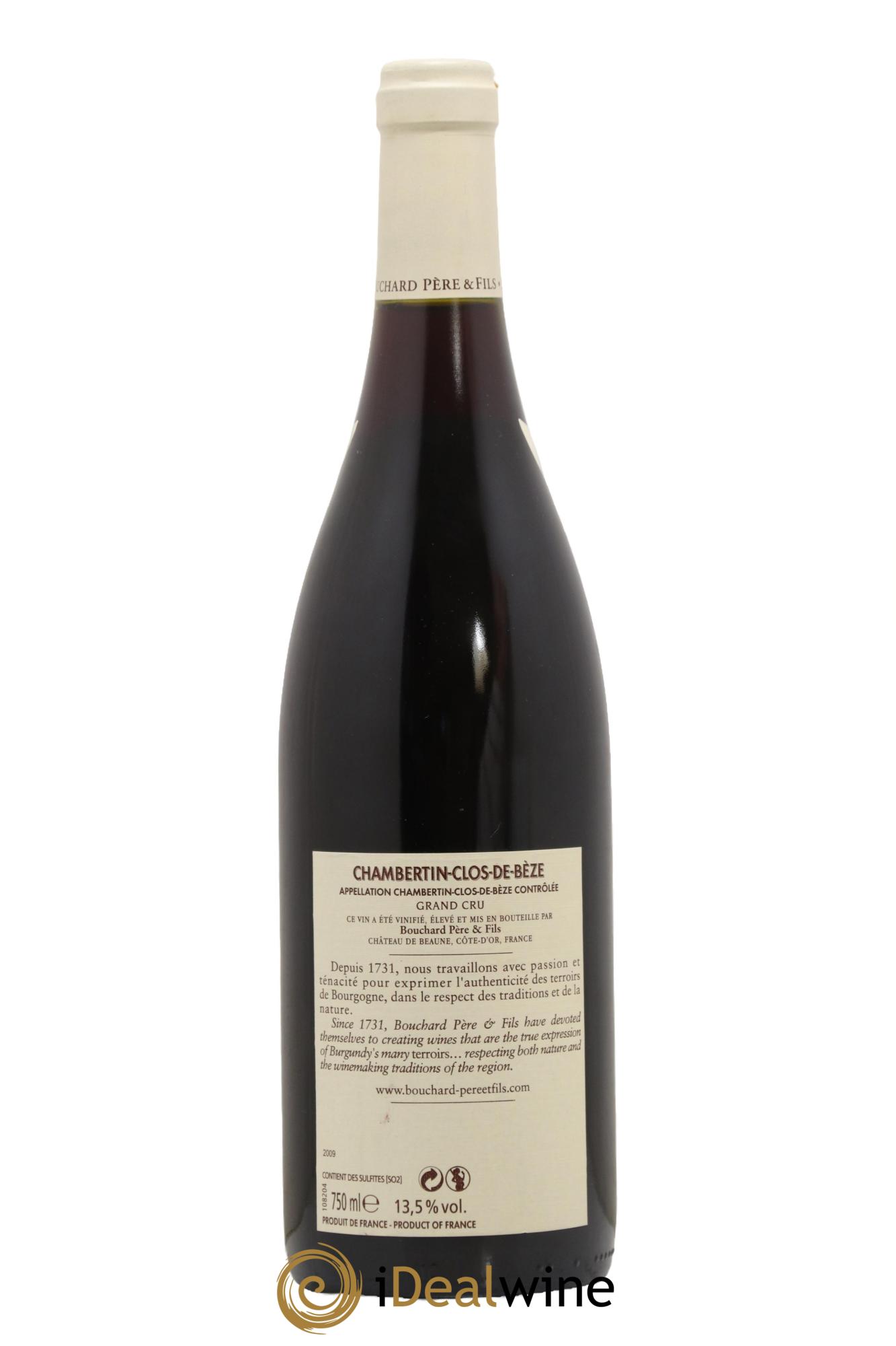 Chambertin Clos de Bèze Grand Cru Bouchard Père & Fils 2009 - Lot of 1 bottle - 1