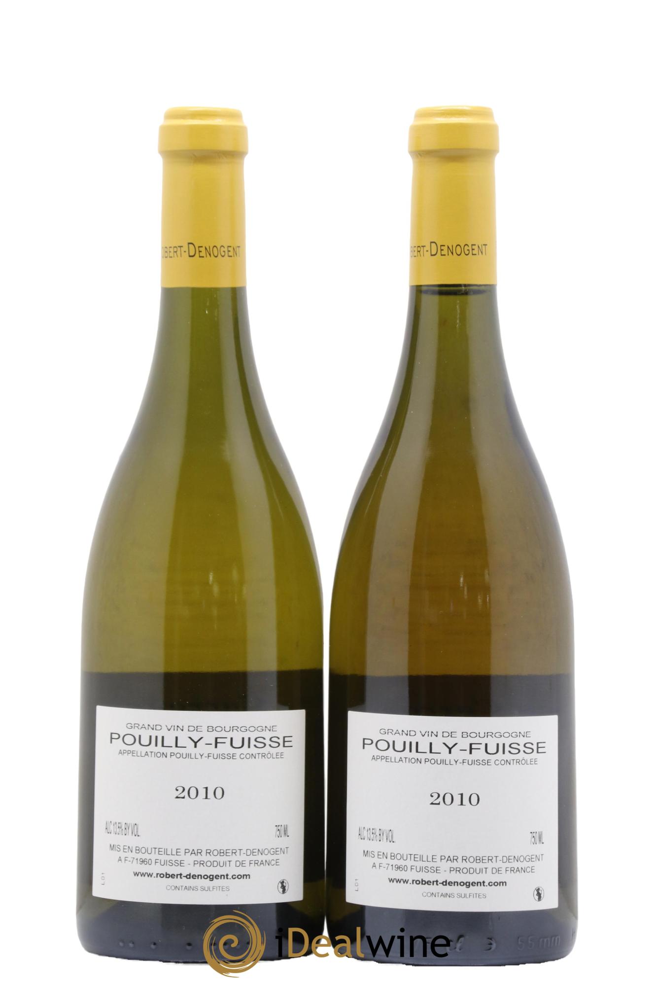 Pouilly-Fuissé Les Carrons Vieilles Vignes Robert Denogent (Domaine) 2010 - Lot de 2 bouteilles - 1