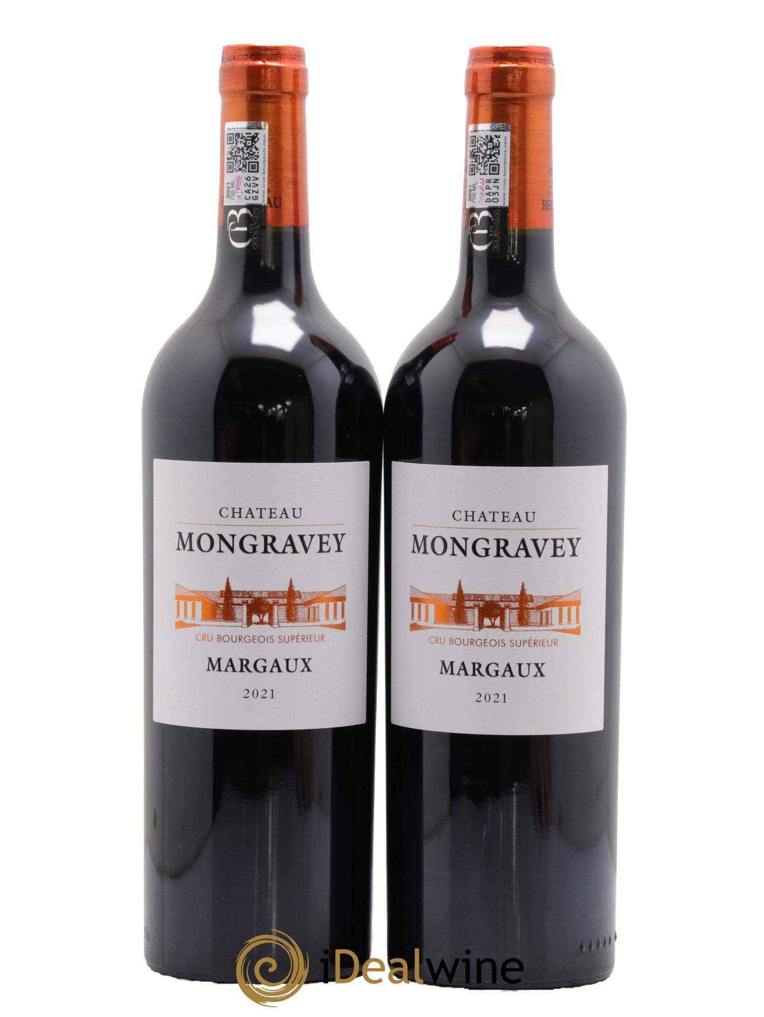 Margaux Château Mongravey 2021 - Lotto di 2 bottiglie - 0