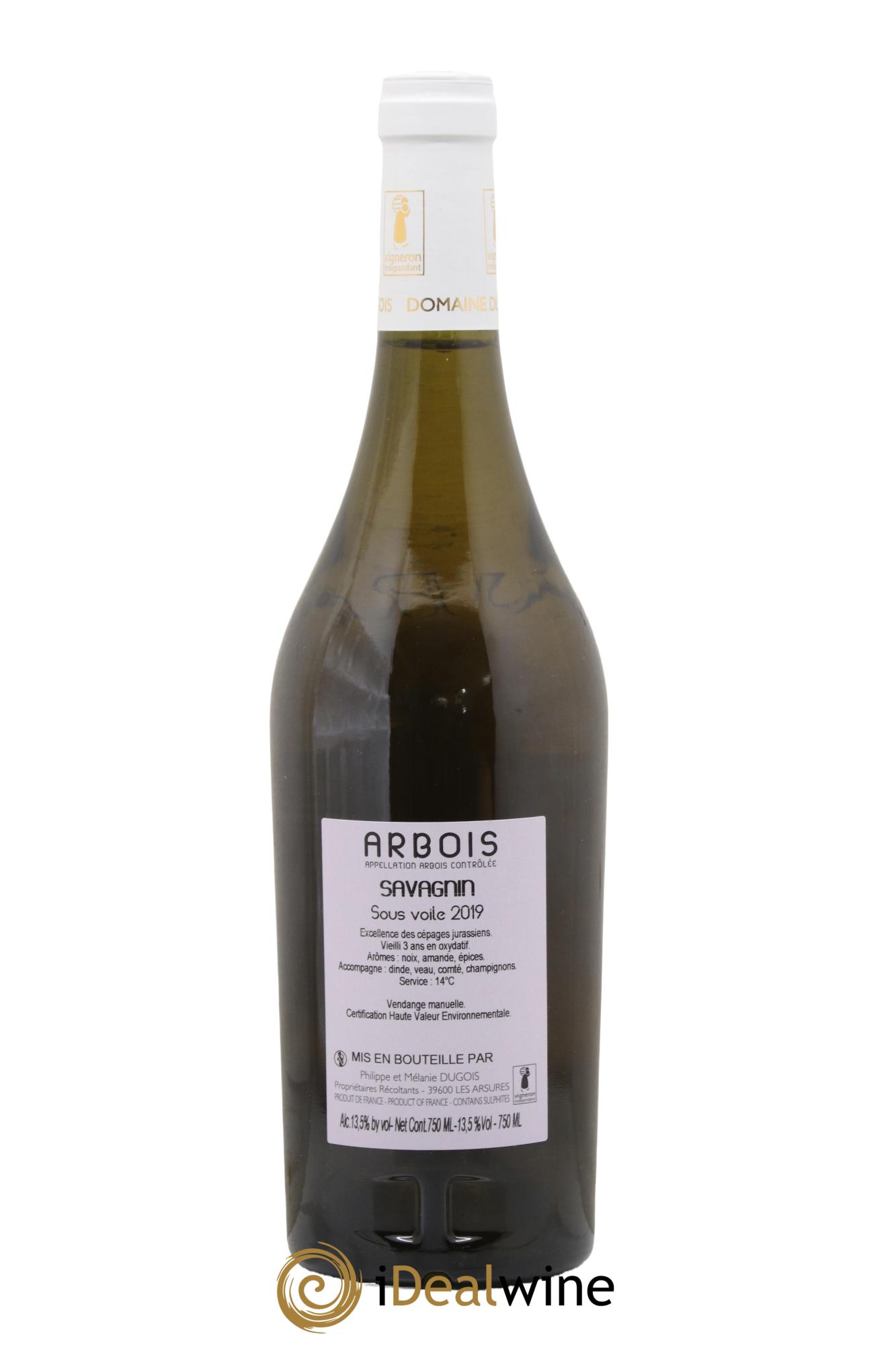 Arbois Savagnin Sous Voile Domaine Dugois 2019 - Posten von 1 Flasche - 1