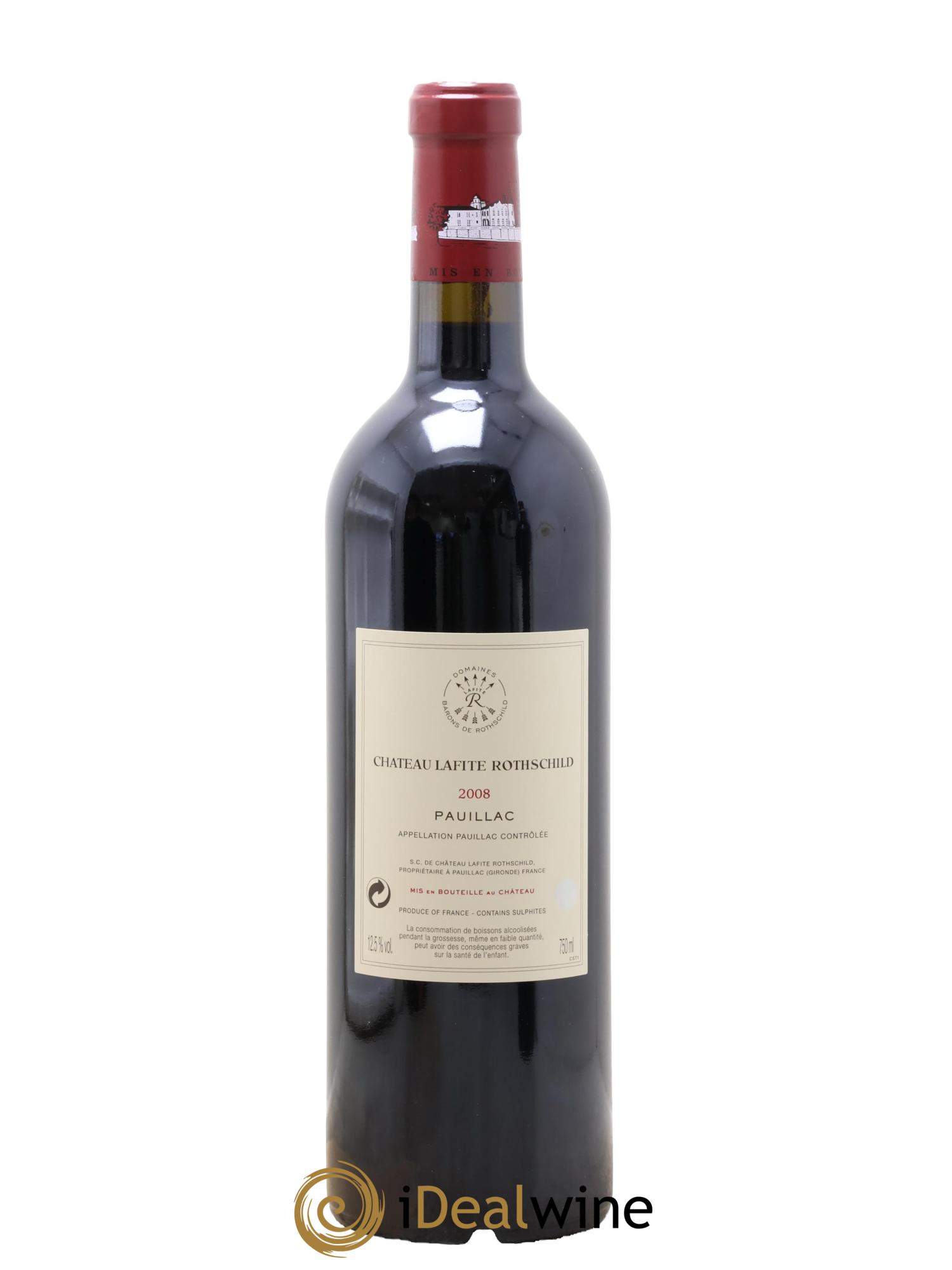 Château Lafite Rothschild 1er Grand Cru Classé  2008 - Lotto di 1 bottiglia - 1