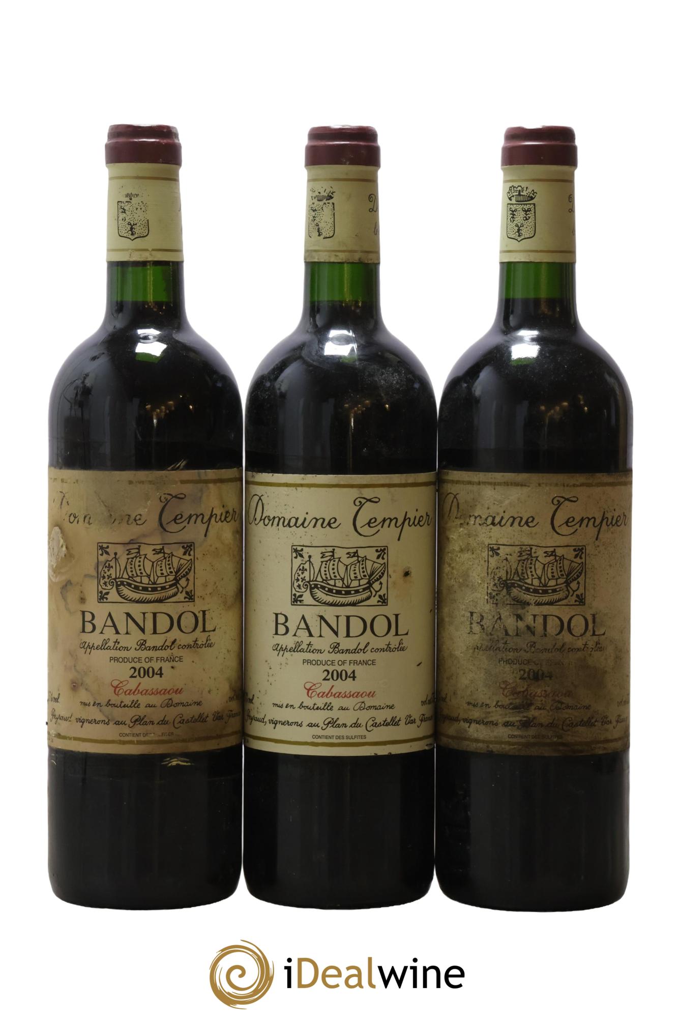 Bandol Domaine Tempier Cuvée Cabassaou Famille Peyraud 2004 - Posten von 3 Flaschen - 0