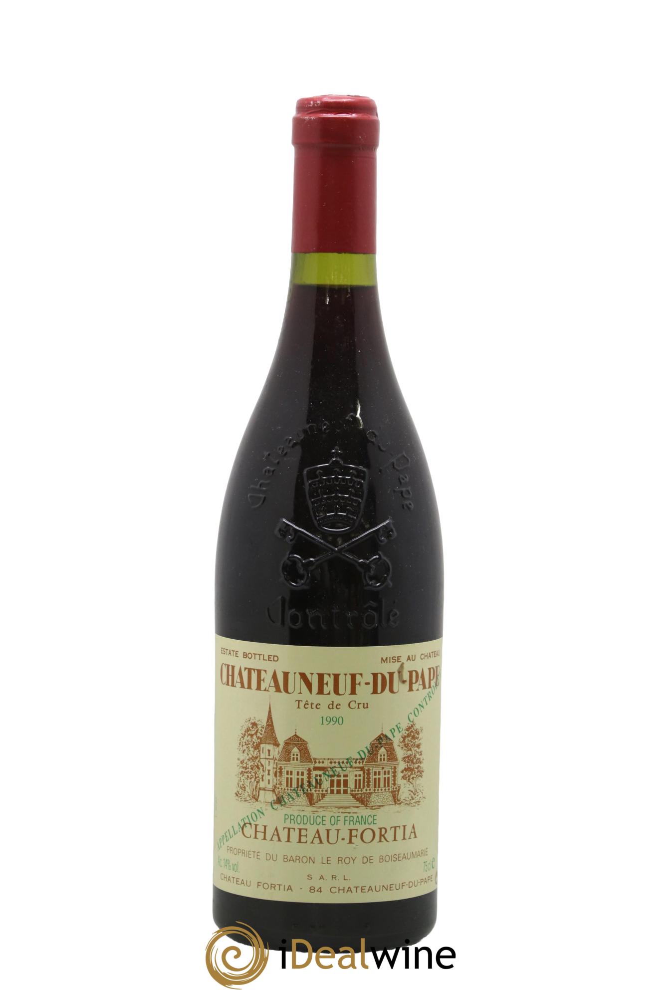 Châteauneuf-du-Pape Tête de Cru Château Fortia 1990 - Lot de 1 bouteille - 0