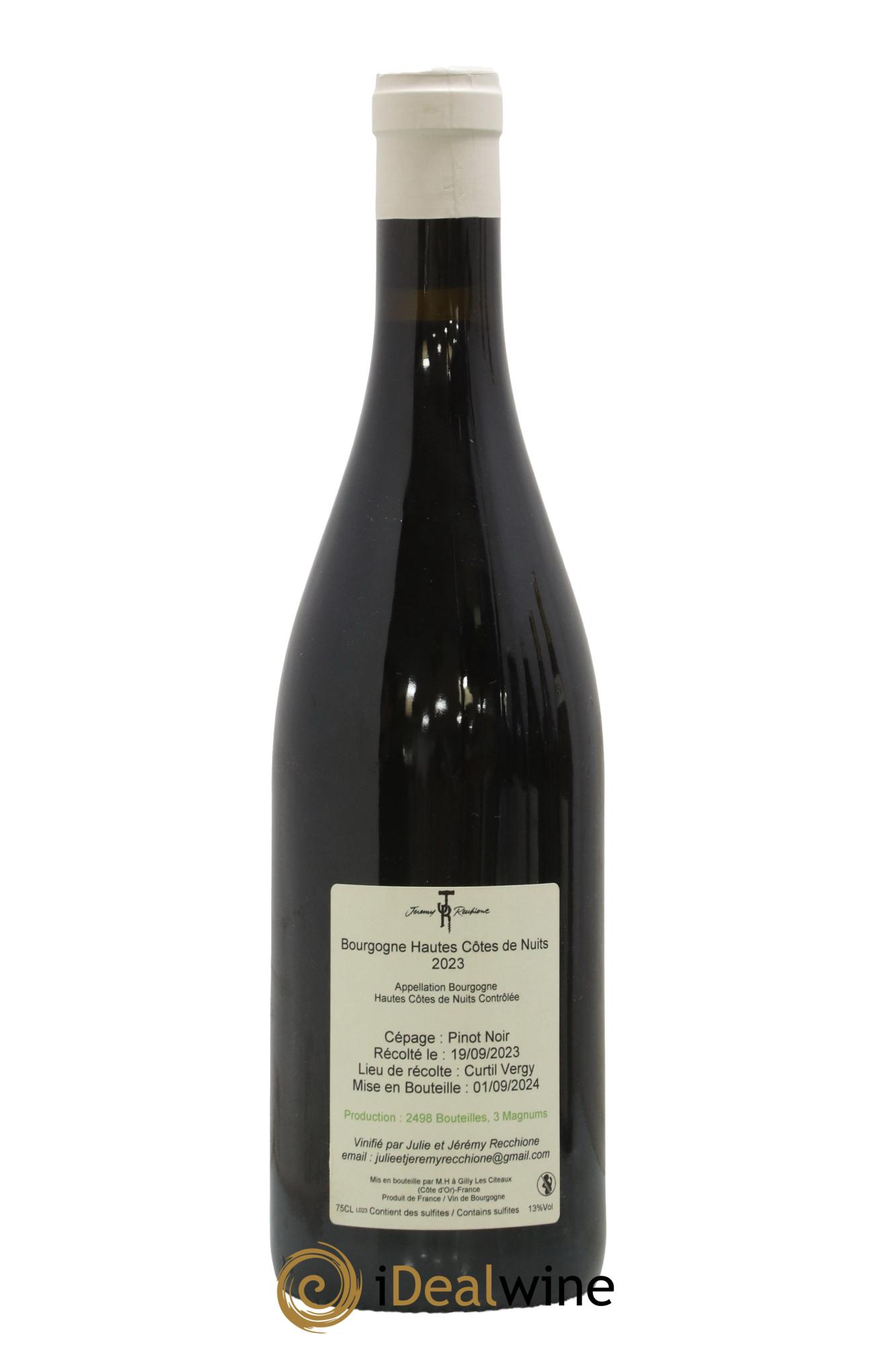 Hautes-Côtes de Nuits Jérémy Recchione 2023 - Lot de 1 bouteille - 1