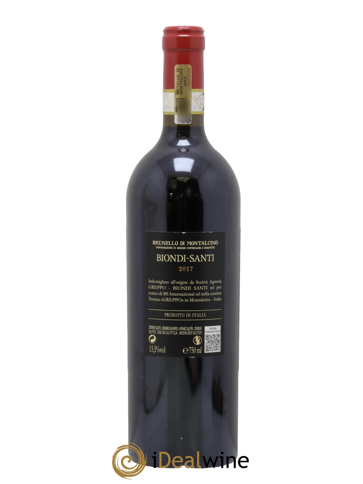 Brunello di Montalcino DOCG Biondi-Santi Tenuta Greppo 2017 - Lot de 1 bouteille - 1