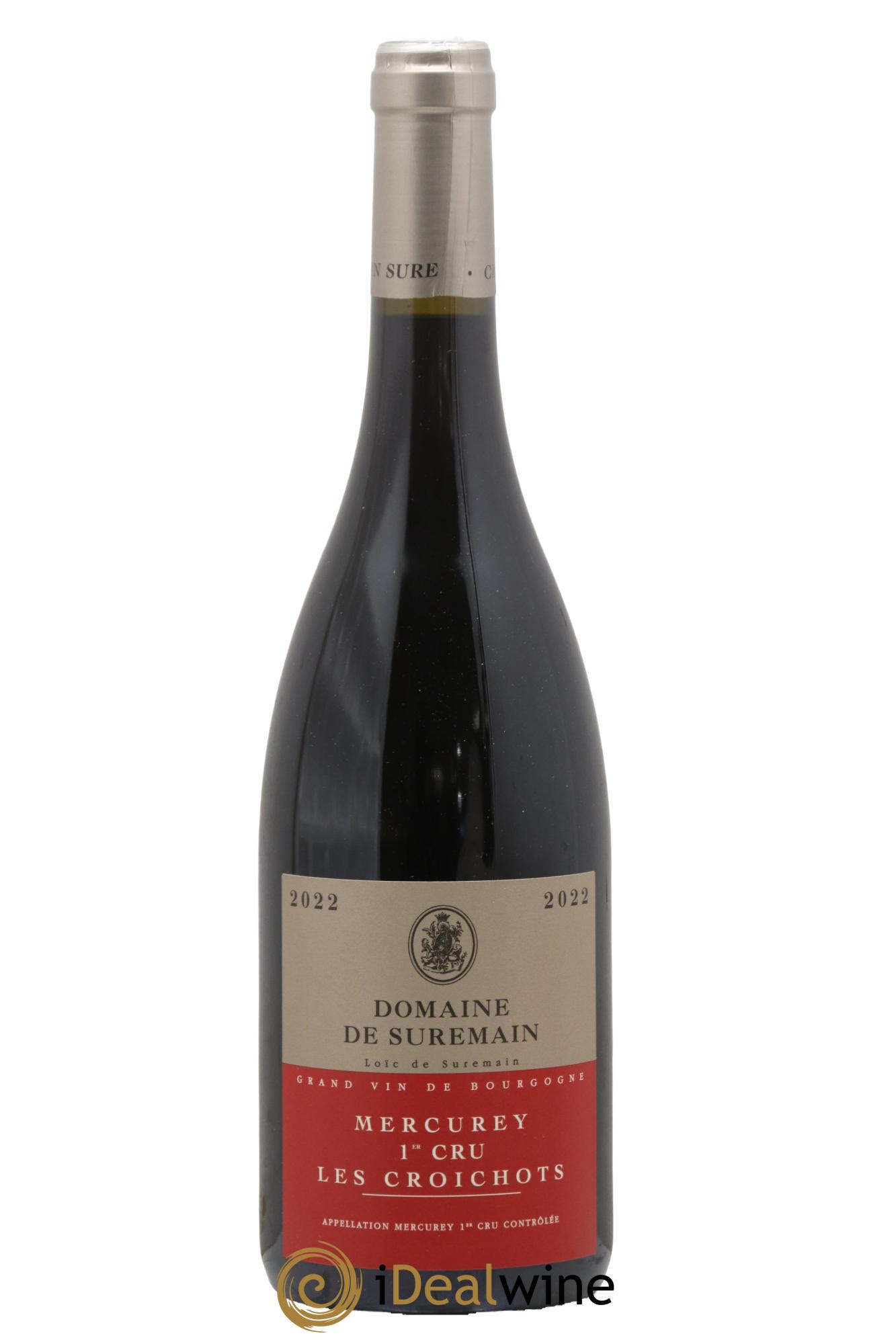 Mercurey 1er Cru Les Croichots Suremain 2022 - Lot de 1 bouteille - 0