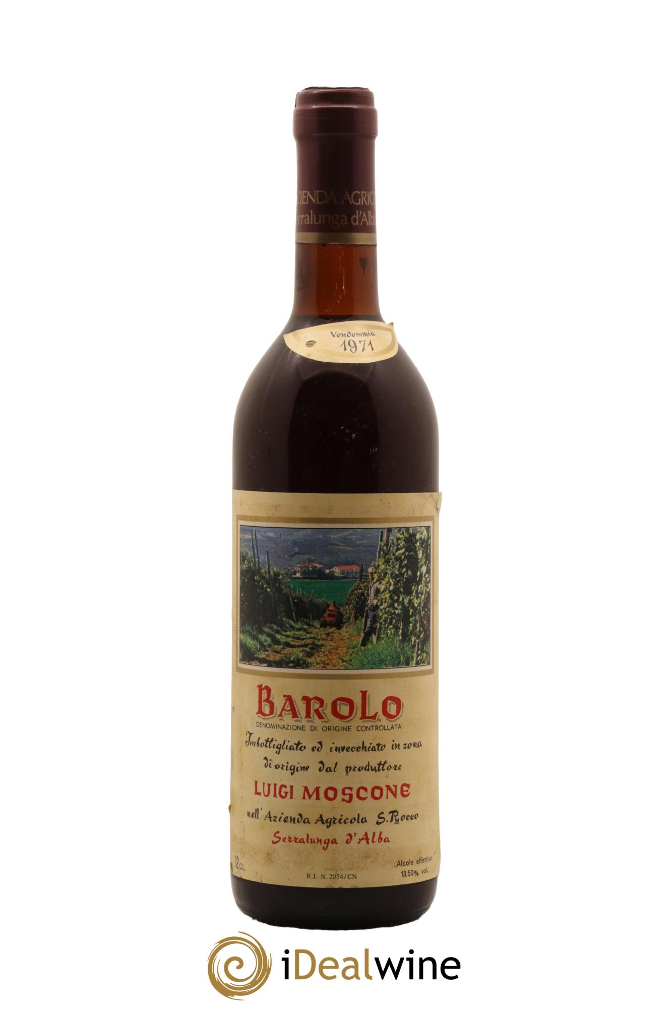 Barolo Moscone 1971 - Posten von 1 Flasche - 0