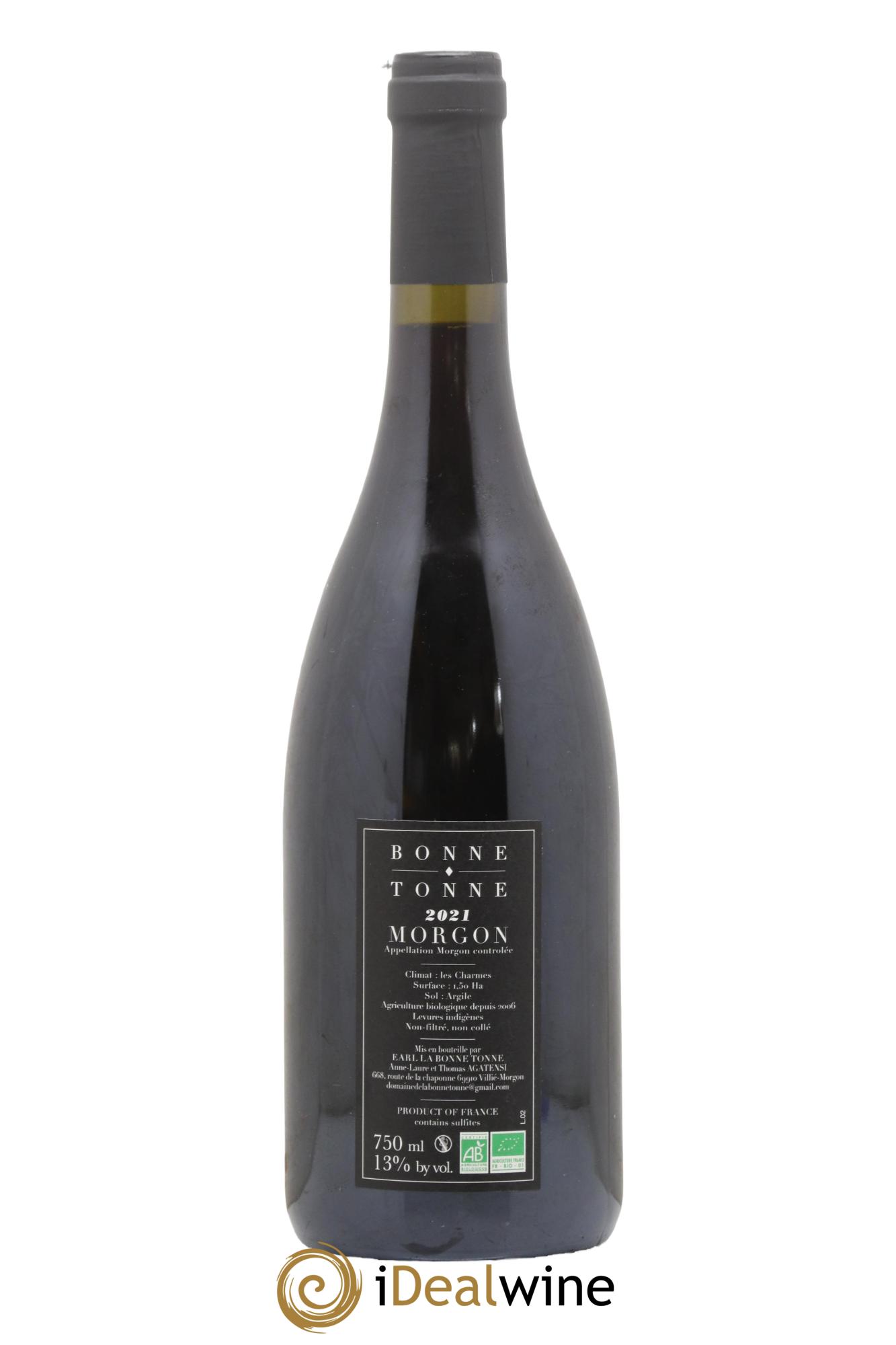 Morgon Charmes La Bonne Tonne 2021 - Lot de 1 bouteille - 1