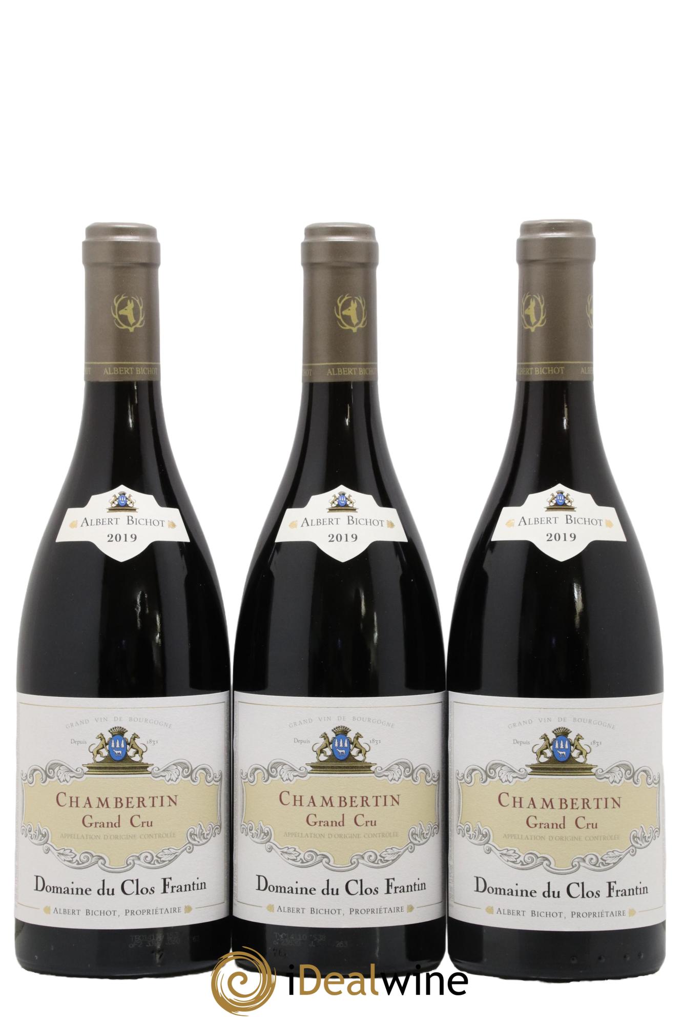 Chambertin Grand Cru Clos Frantin - Albert Bichot 2019 - Lot of 3 bottles - 0
