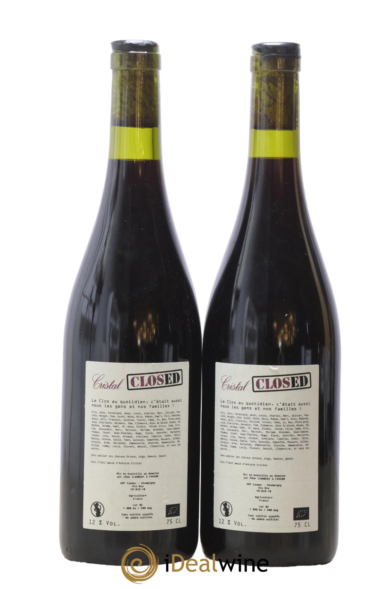 Saumur-Champigny Boutifolle Clos Cristal (Domaine) - Lotto di 2 bottiglie - 1