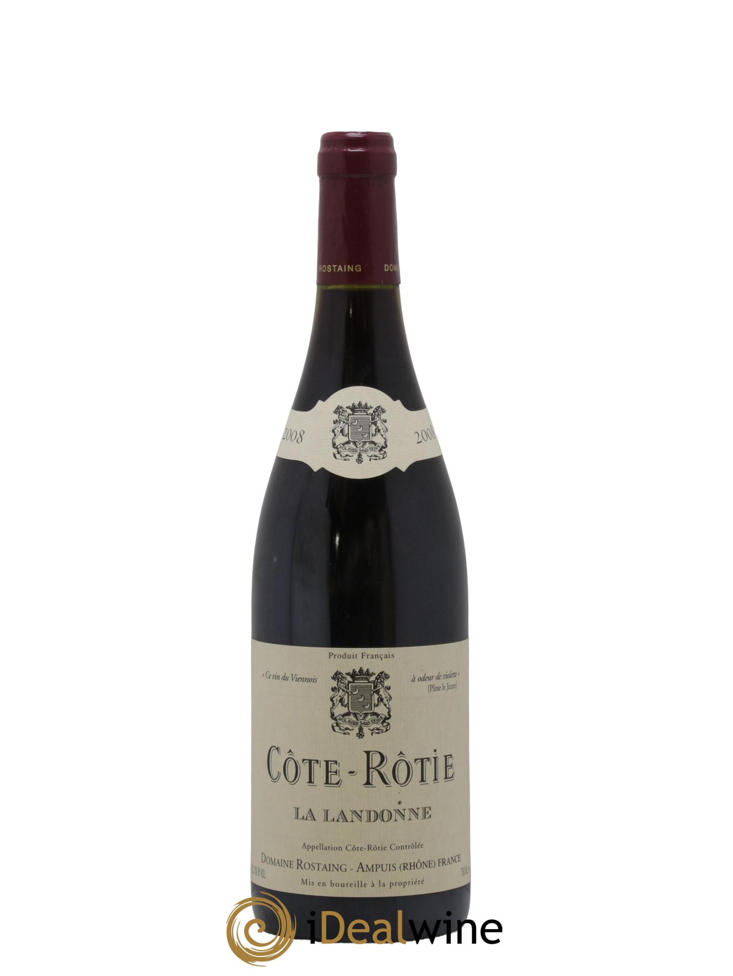 Côte-Rôtie La Landonne René Rostaing 2008 - Posten von 1 Flasche - 0