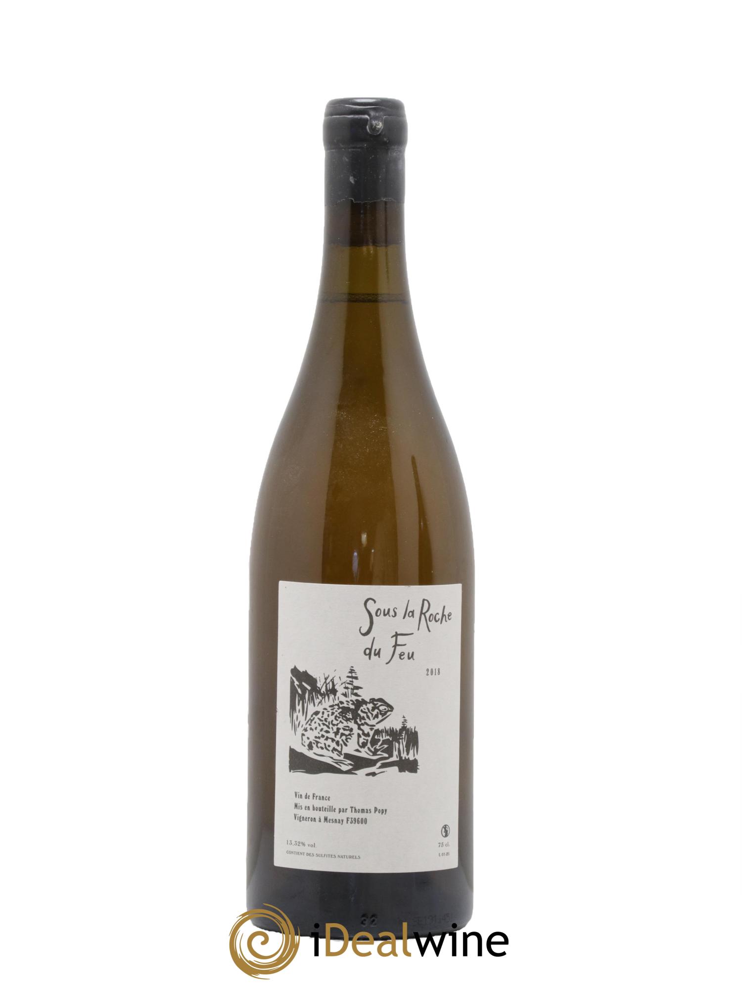 Vin de France Sous la Roche du Feu Thomas Popy 2018 - Lot de 1 bouteille - 0