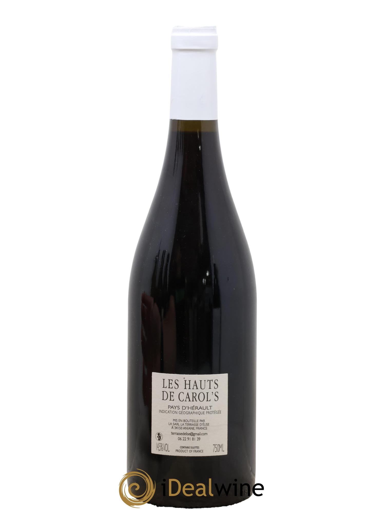 IGP Pays d'Hérault Les Hauts de Carol's Terrasse d'Elise (Domaine de la) 2017 - Lot de 1 bouteille - 1