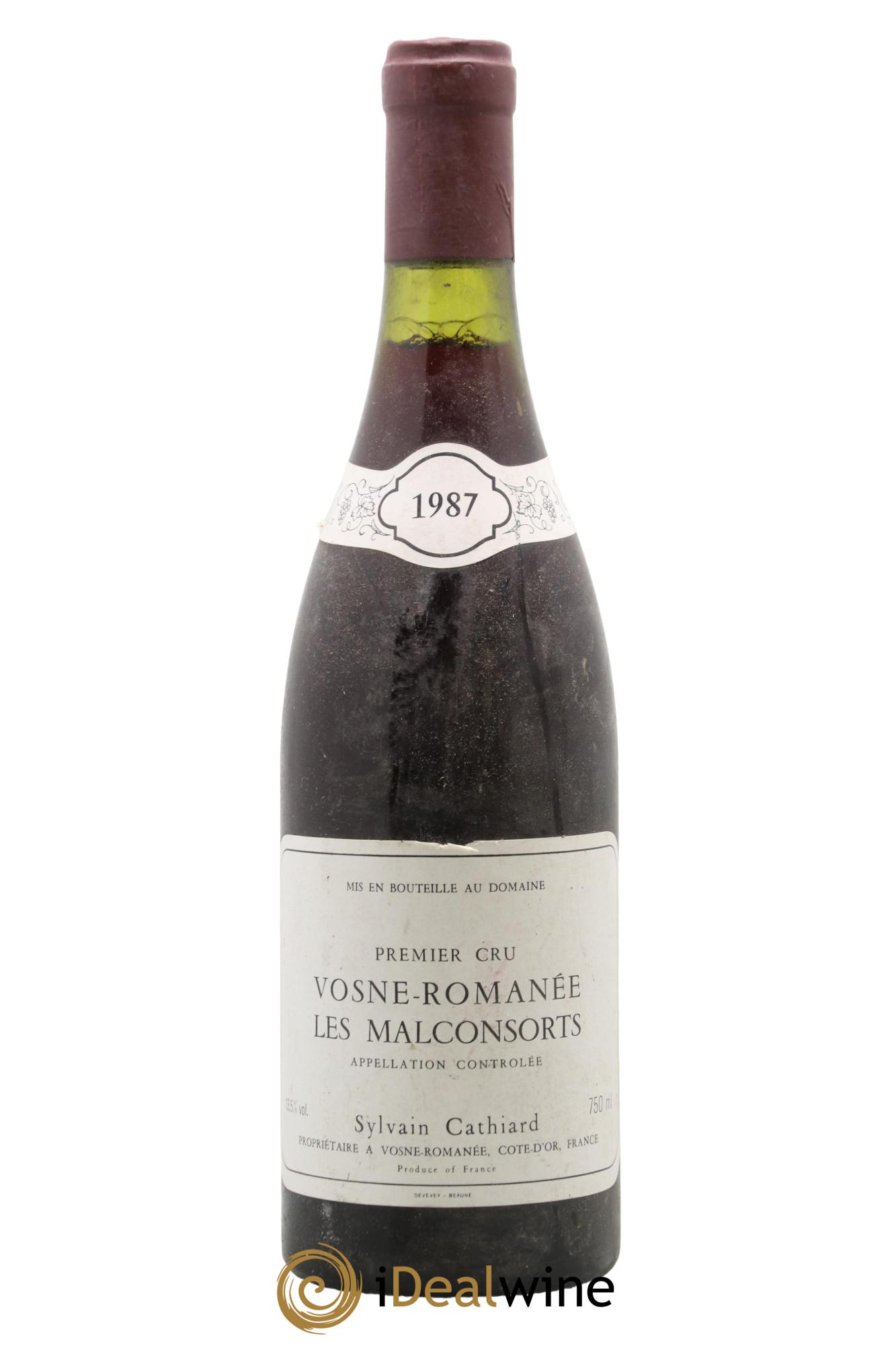 Vosne-Romanée 1er Cru Aux Malconsorts Sylvain Cathiard & Fils 1987 - Lot de 1 bouteille - 0