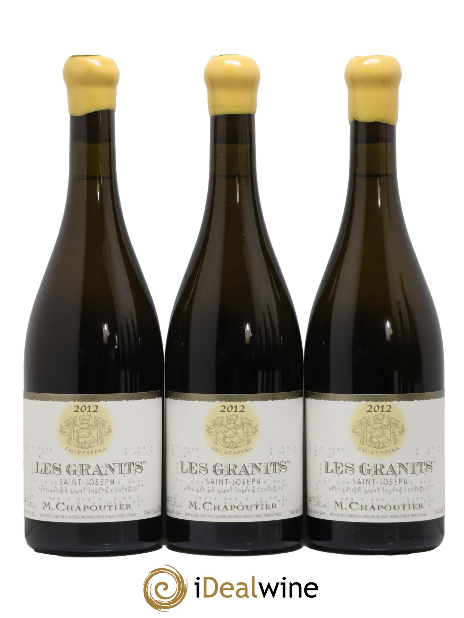 Saint-Joseph Les Granits Chapoutier  2012 - Lot of 6 bottles - 1