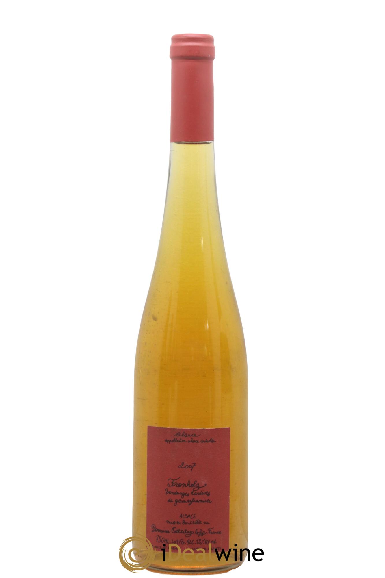 Alsace Gewurztraminer Fronholz Vendanges Tardives Ostertag (Domaine) 2007 - Lotto di 1 bottiglia - 0
