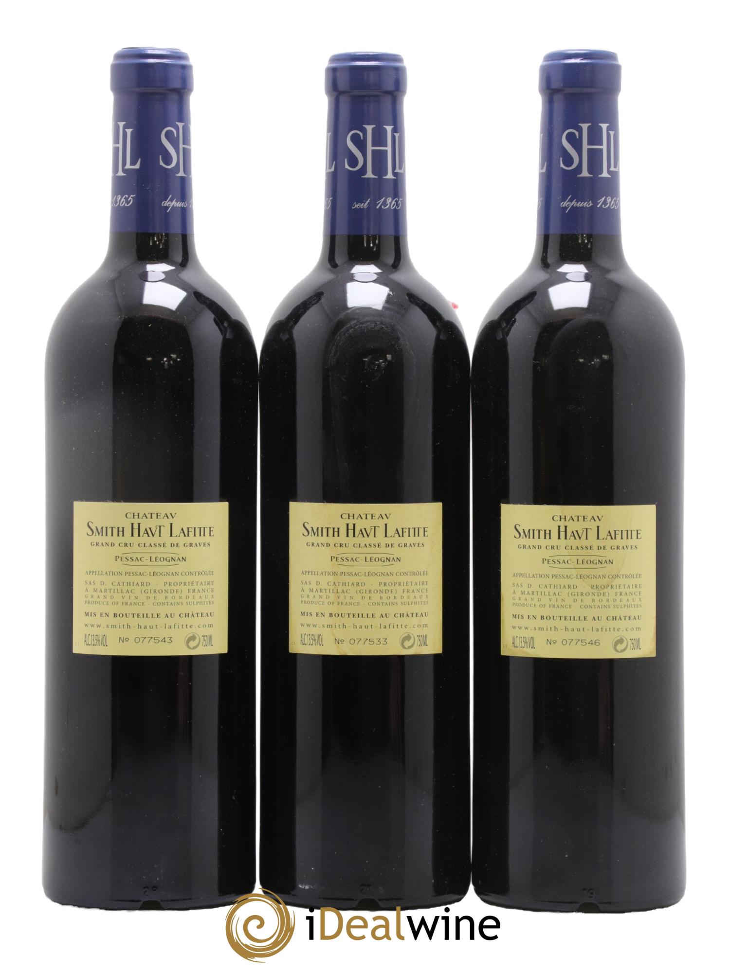 Château Smith Haut Lafitte Cru Classé de Graves 2005 - Lot of 3 bottles - 1