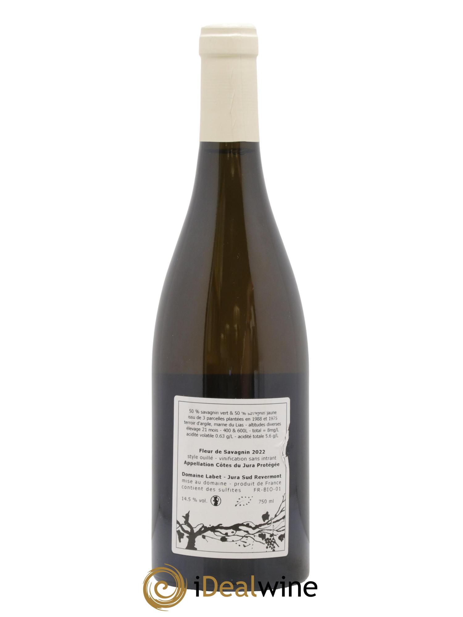 Côtes du Jura Fleur de Savagnin Romain - Julien  - Charline Labet 2022 - Lot de 1 bouteille - 1
