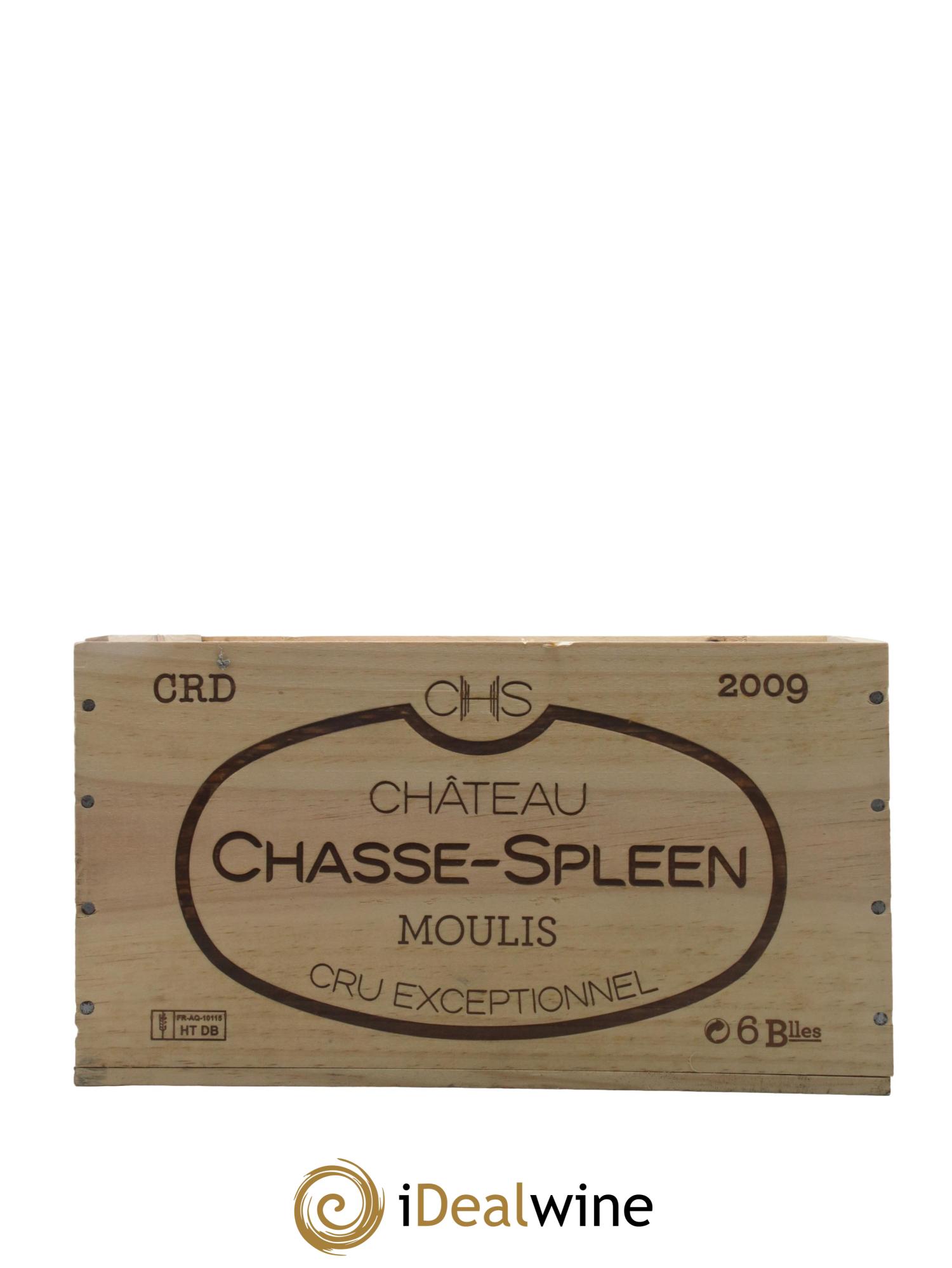 Château Chasse Spleen  2009 - Lot of 6 bottles - 1