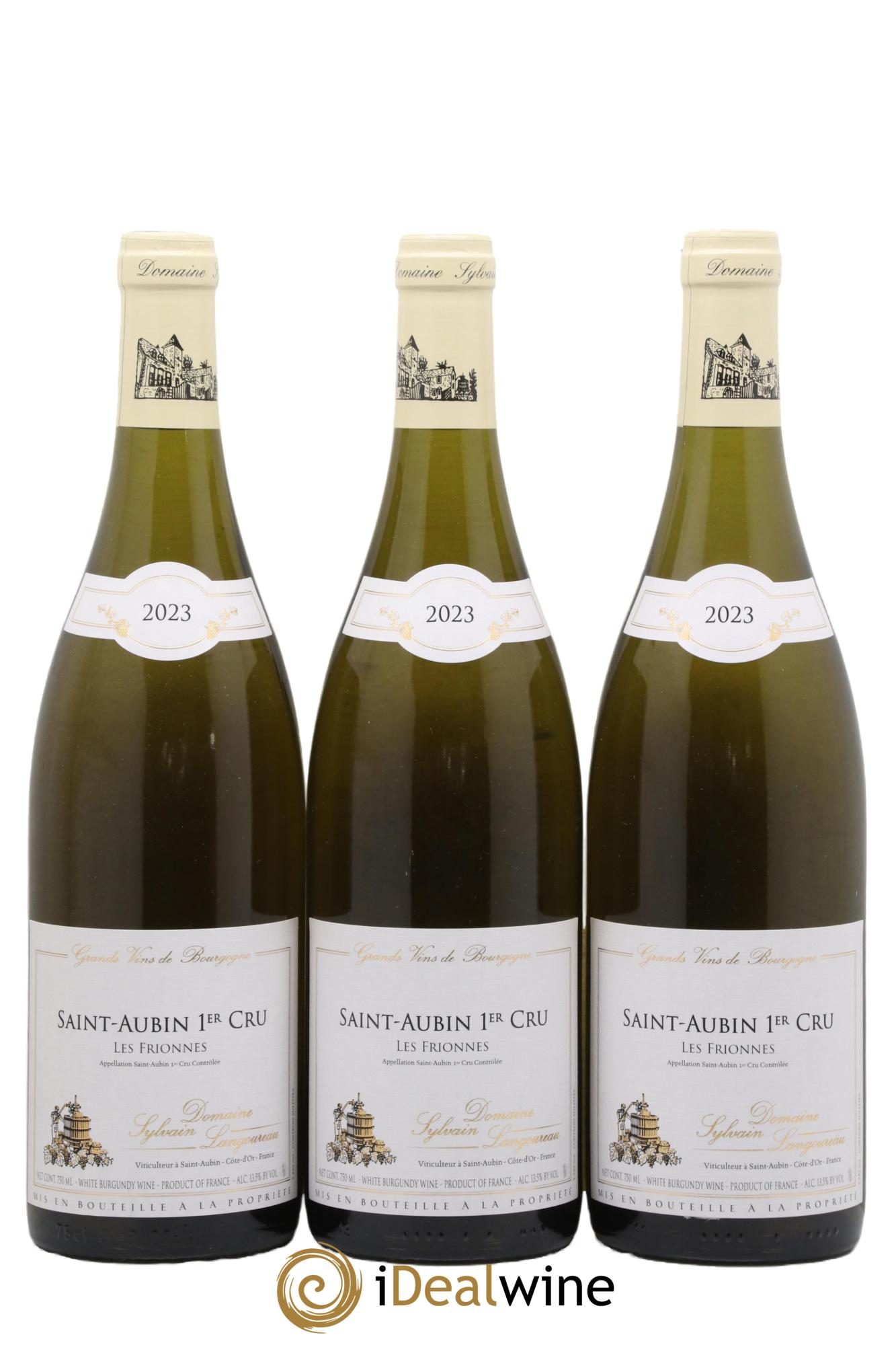 Saint-Aubin 1er Cru Les Frionnes Sylvain Langoureau 2023 - Lot de 3 bouteilles - 0