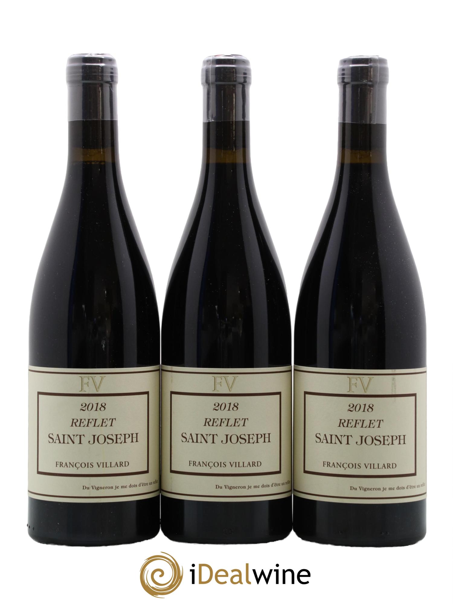 Saint-Joseph Reflet François Villard 2018 - Lotto di 3 bottiglie - 0