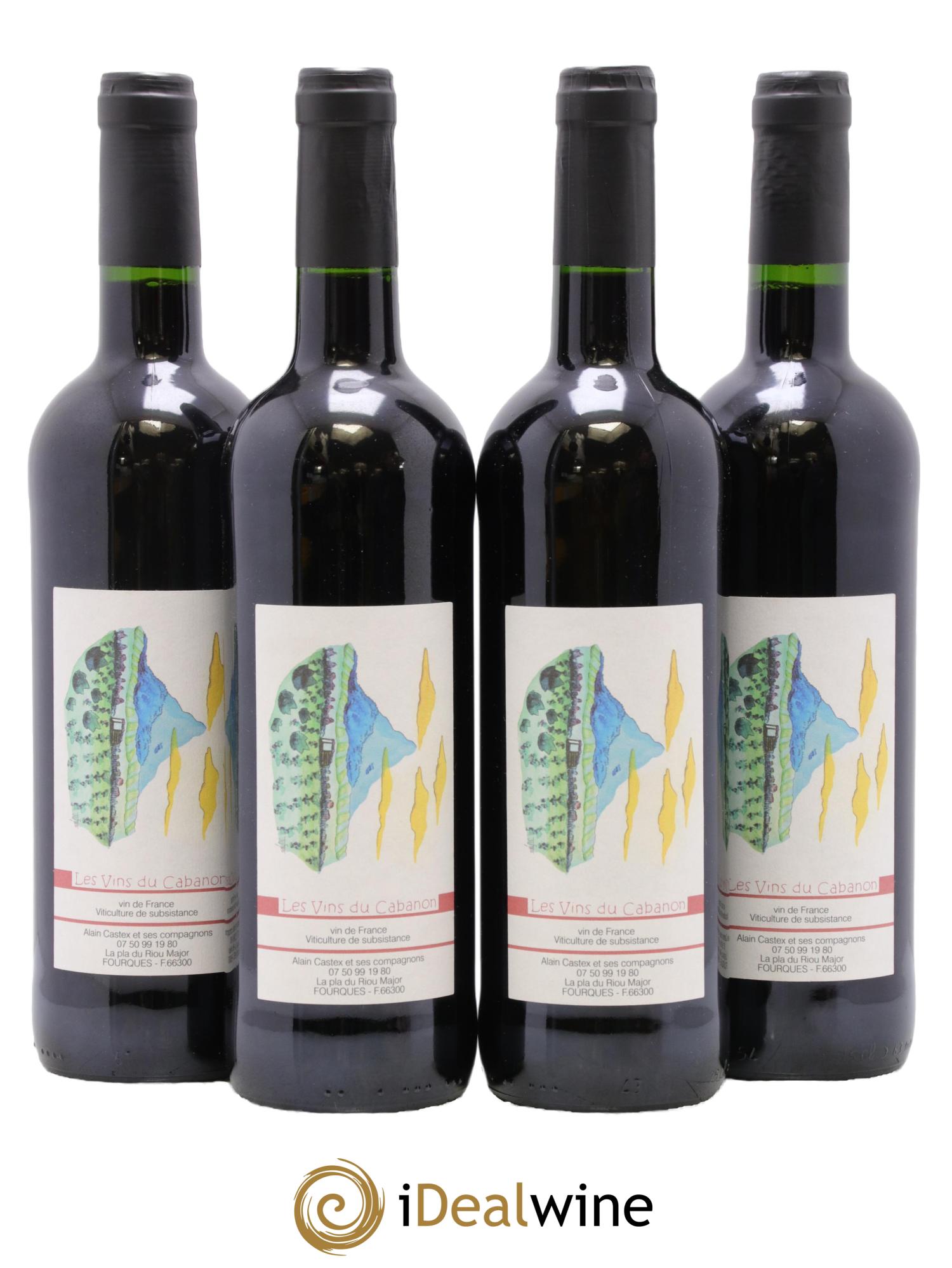 Vin de France Poudre d'Escampette Les Vins du Cabanon - Alain Castex 2020 - Lotto di 4 bottiglie - 0