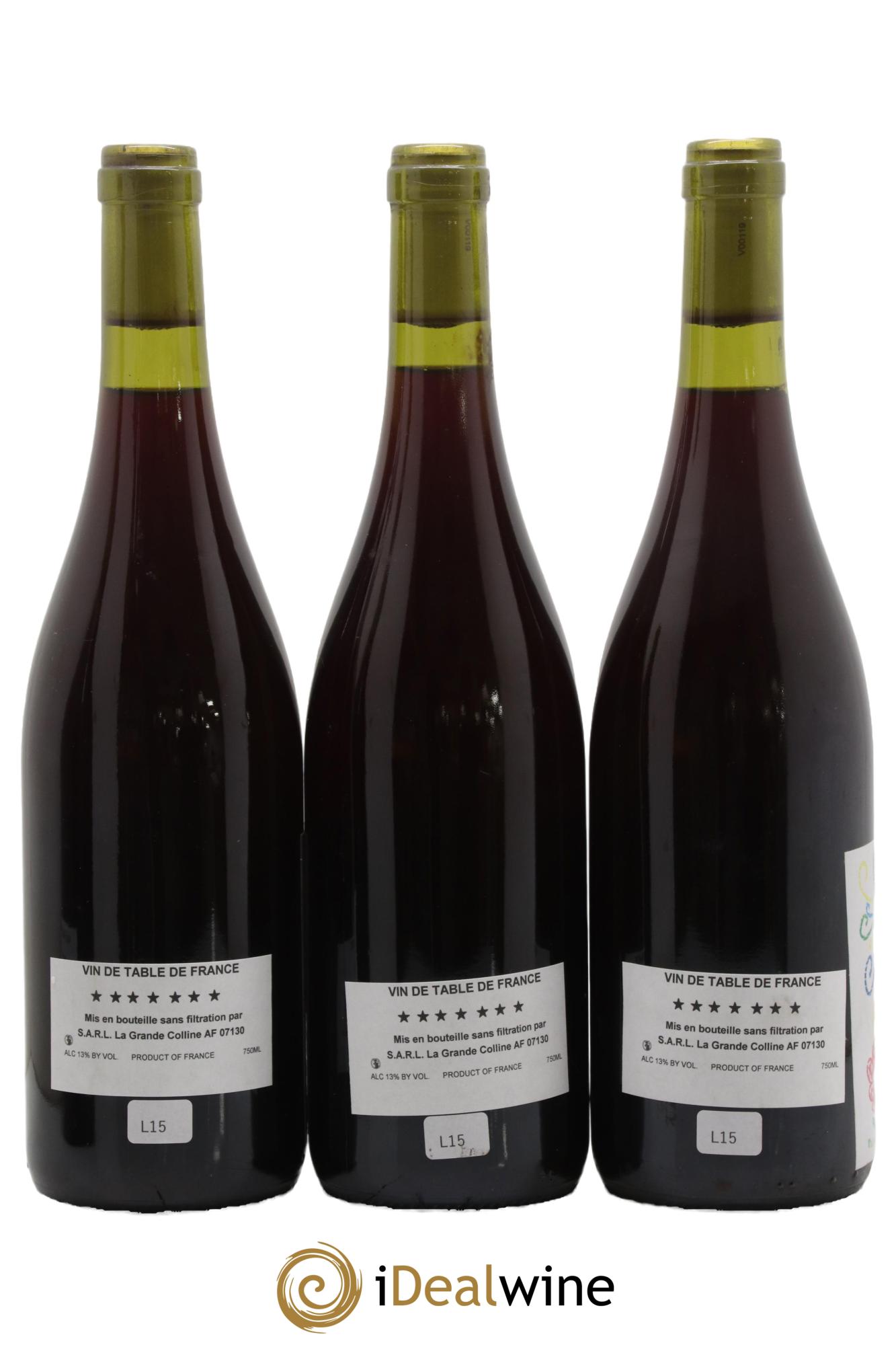 Vin de France (Ex Cornas) Hirotake Ooka - Domaine La Grande Colline 2015 - Lot de 3 bouteilles - 1