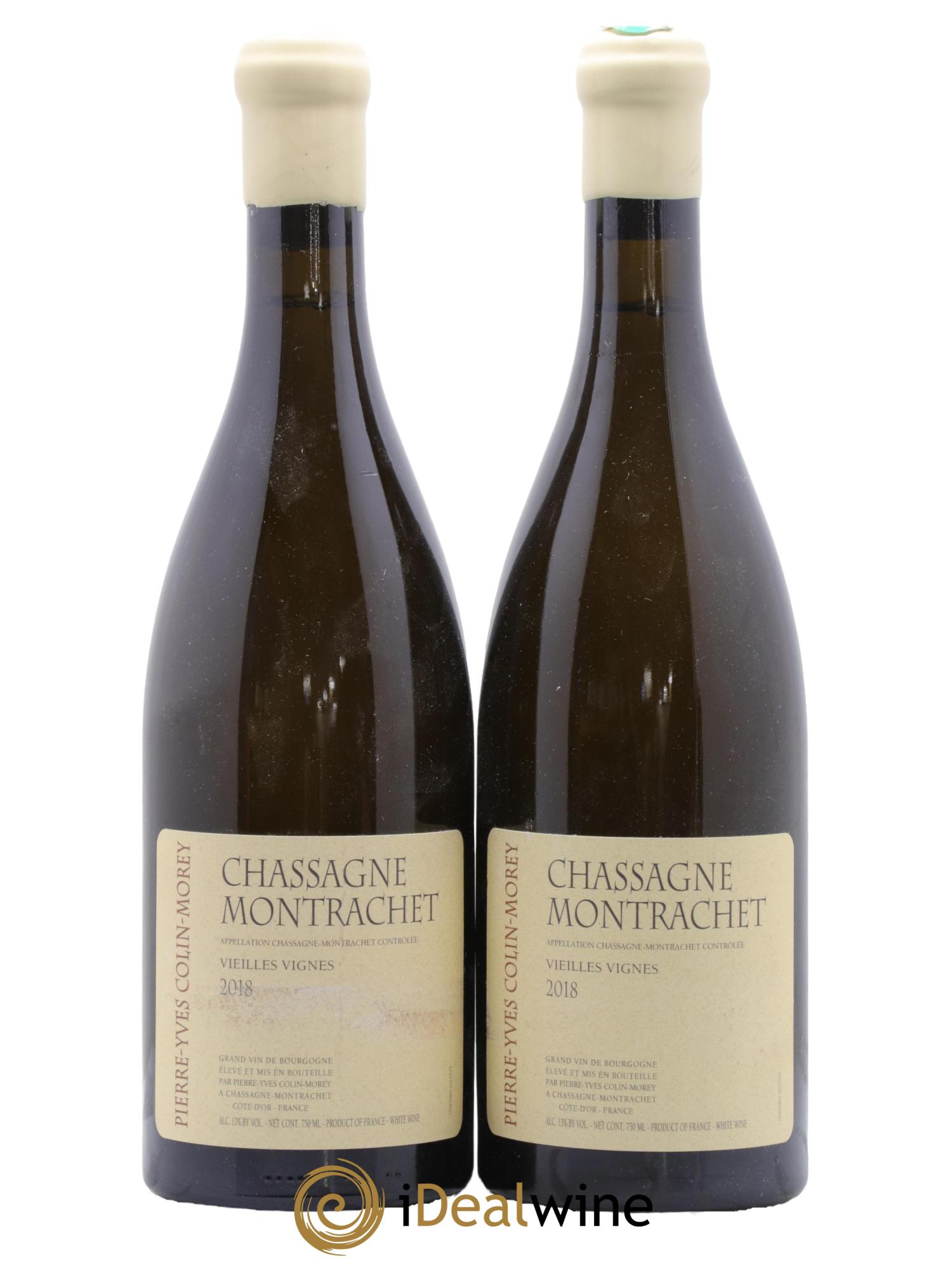 Chassagne-Montrachet Vieilles vignes Pierre-Yves Colin Morey 2018 - Lot de 2 bouteilles - 0