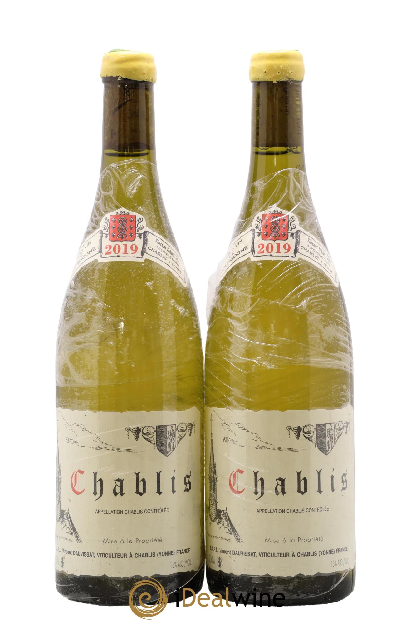 Chablis Vincent Dauvissat (Domaine) 2019 - Lot of 2 bottles - 0