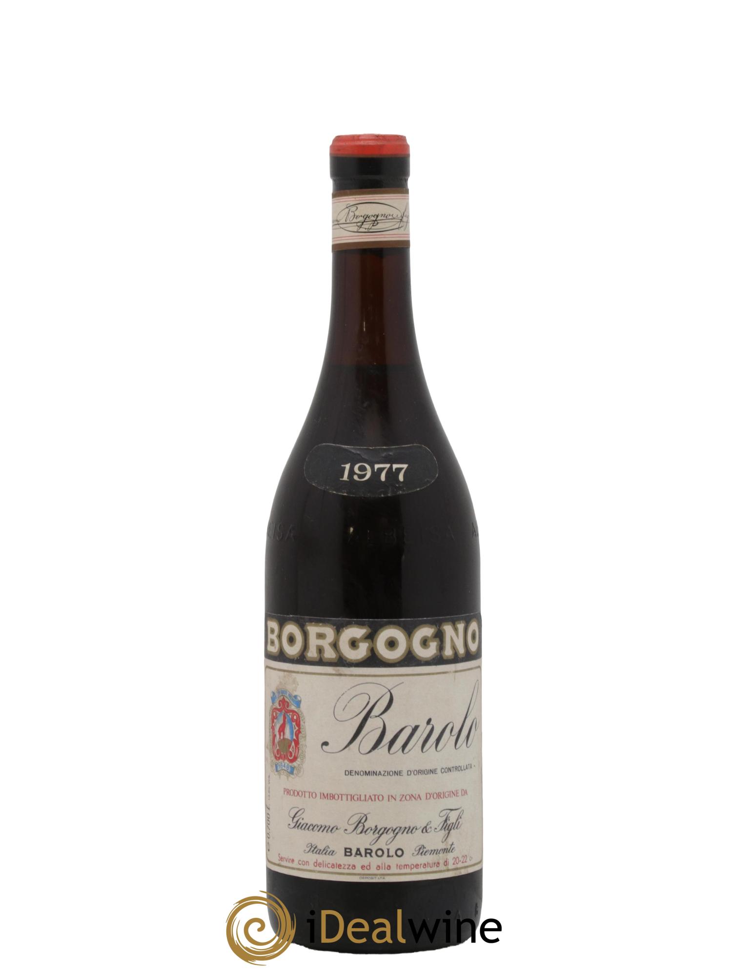 Barolo Classico Giacomo Borgogno 1977 - Lot de 1 bouteille - 0