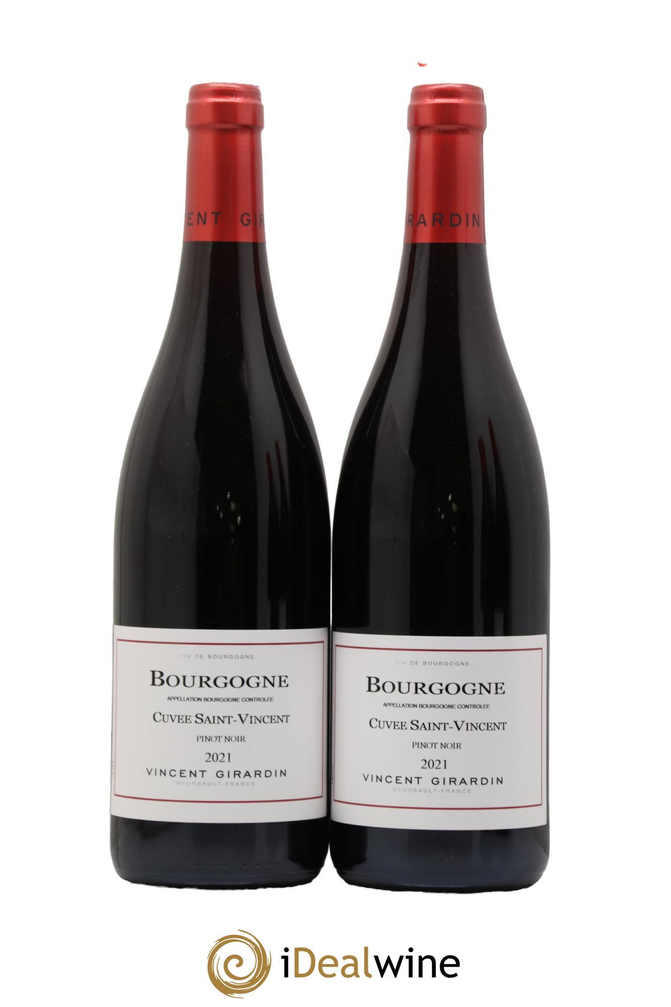 Bourgogne Pinot noir Cuvée Saint Vincent Vincent Girardin (Domaine) 2021 - Lot de 2 bouteilles - 0