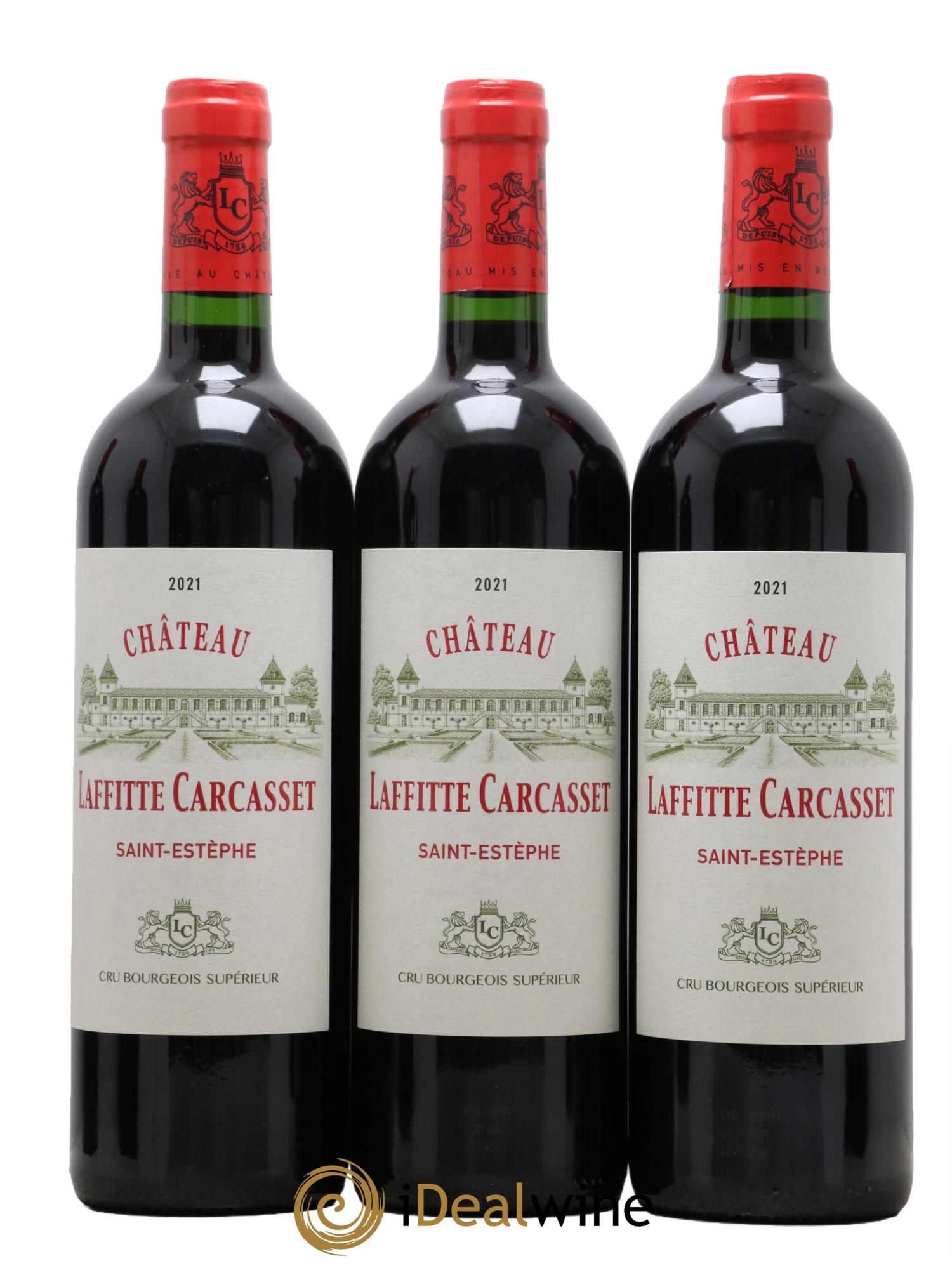 Château Laffitte Carcasset  Cru Bourgeois 2021 - Lot of 12 bottles - 4
