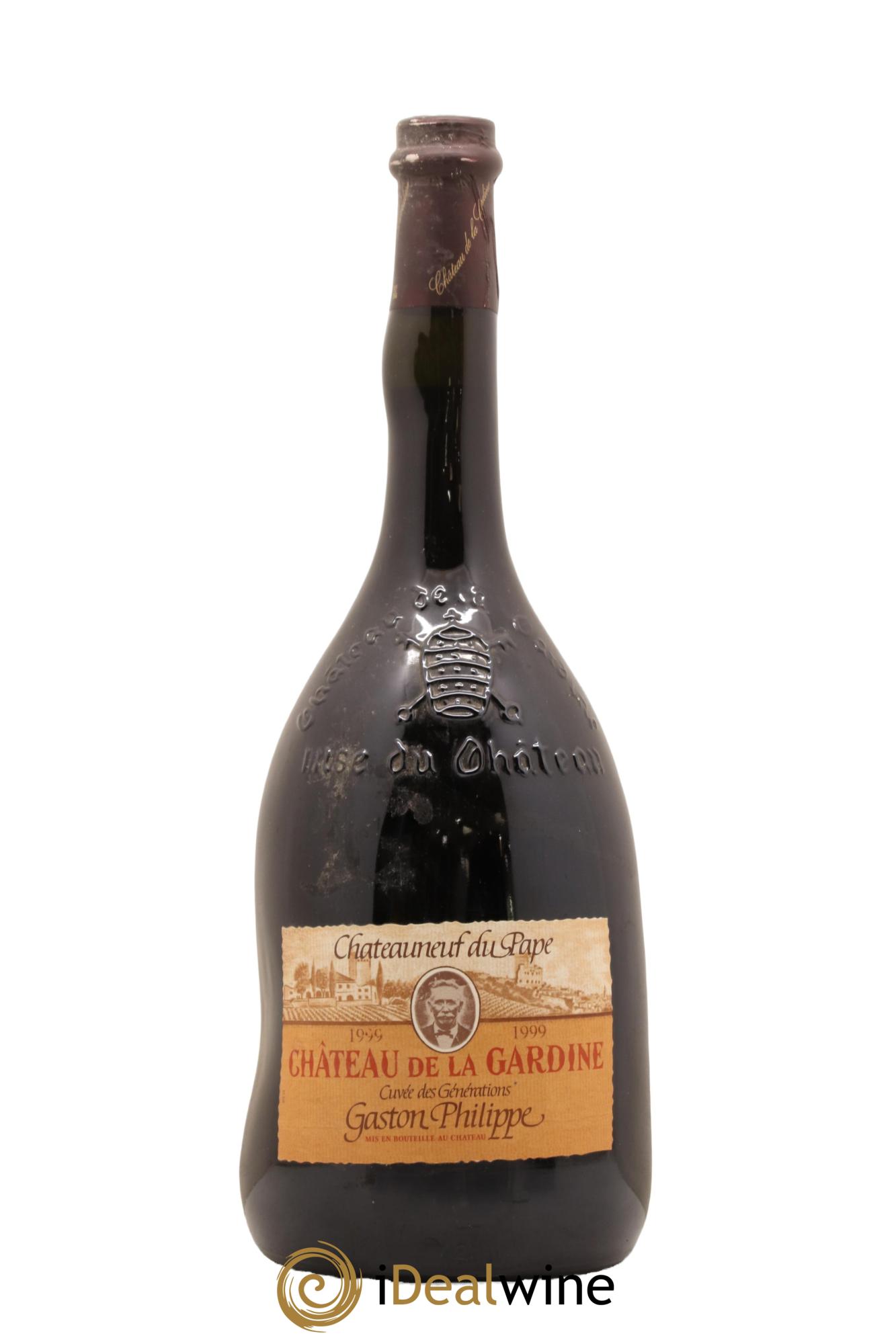 Châteauneuf-du-Pape Cuvee des Generations Gaston Philippe Chateau La Gardine 1999 - Lot de 1 magnum - 1