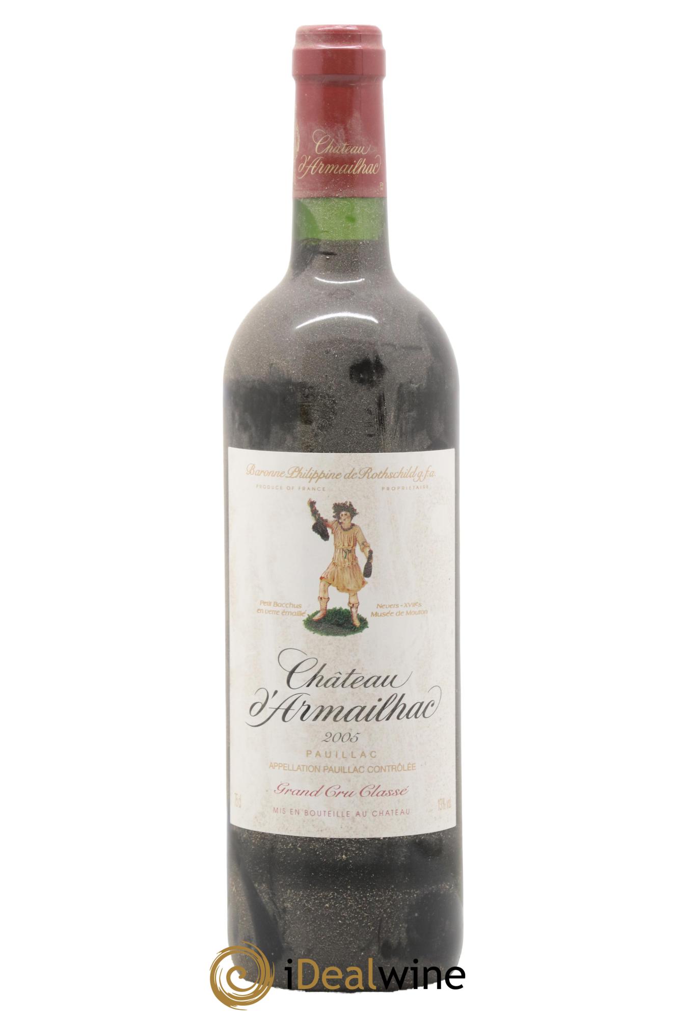 Château d' Armailhac - Mouton Baron(ne) Philippe 5ème Grand Cru Classé 2005 - Lot of 1 bottle - 0