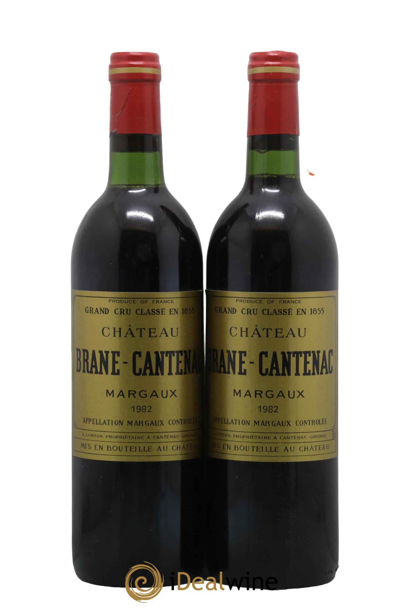 Château Brane Cantenac 2ème Grand Cru Classé 1982 - Lot de 2 bouteilles - 0