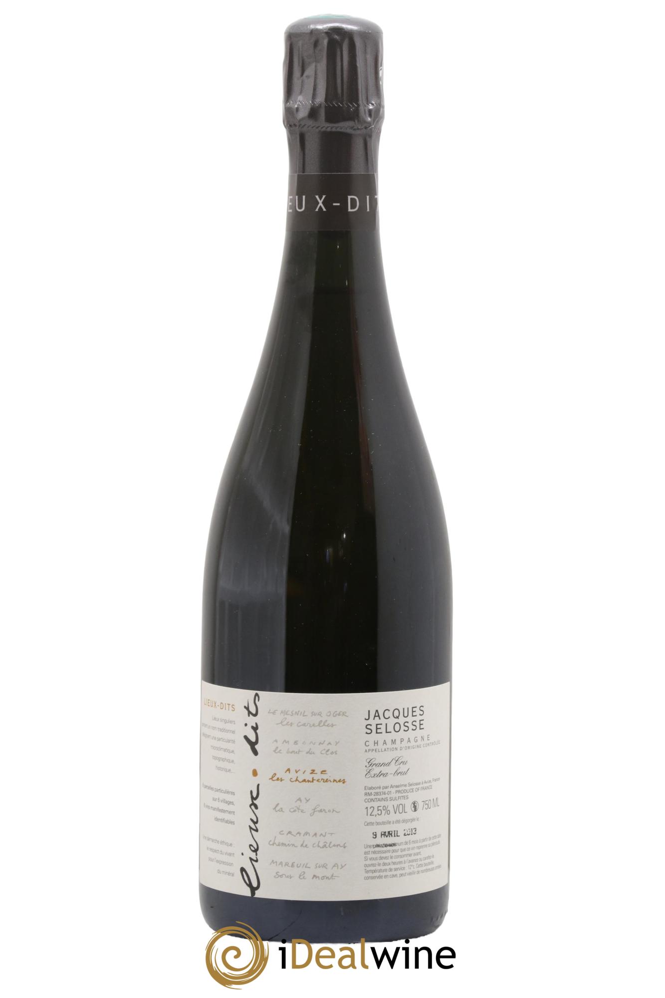 Avize Les Chantereines Grand Cru Extra-Brut Jacques Selosse - Posten von 1 Flasche - 0