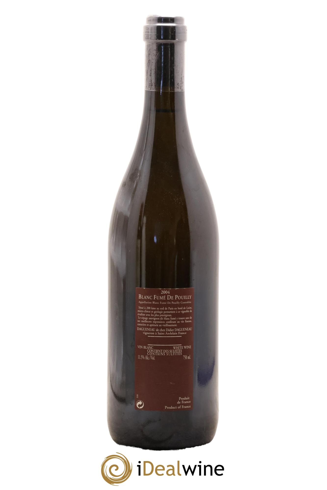 Vin de France (anciennement Pouilly-Fumé) Pur Sang Dagueneau (Domaine Didier - Louis-Benjamin) 2004 - Lotto di 1 bottiglia - 1